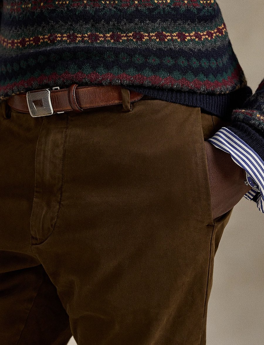 Polo Ralph Lauren - Jarrett Slim Fit Sateen Pant - chinos - dark brown - 5