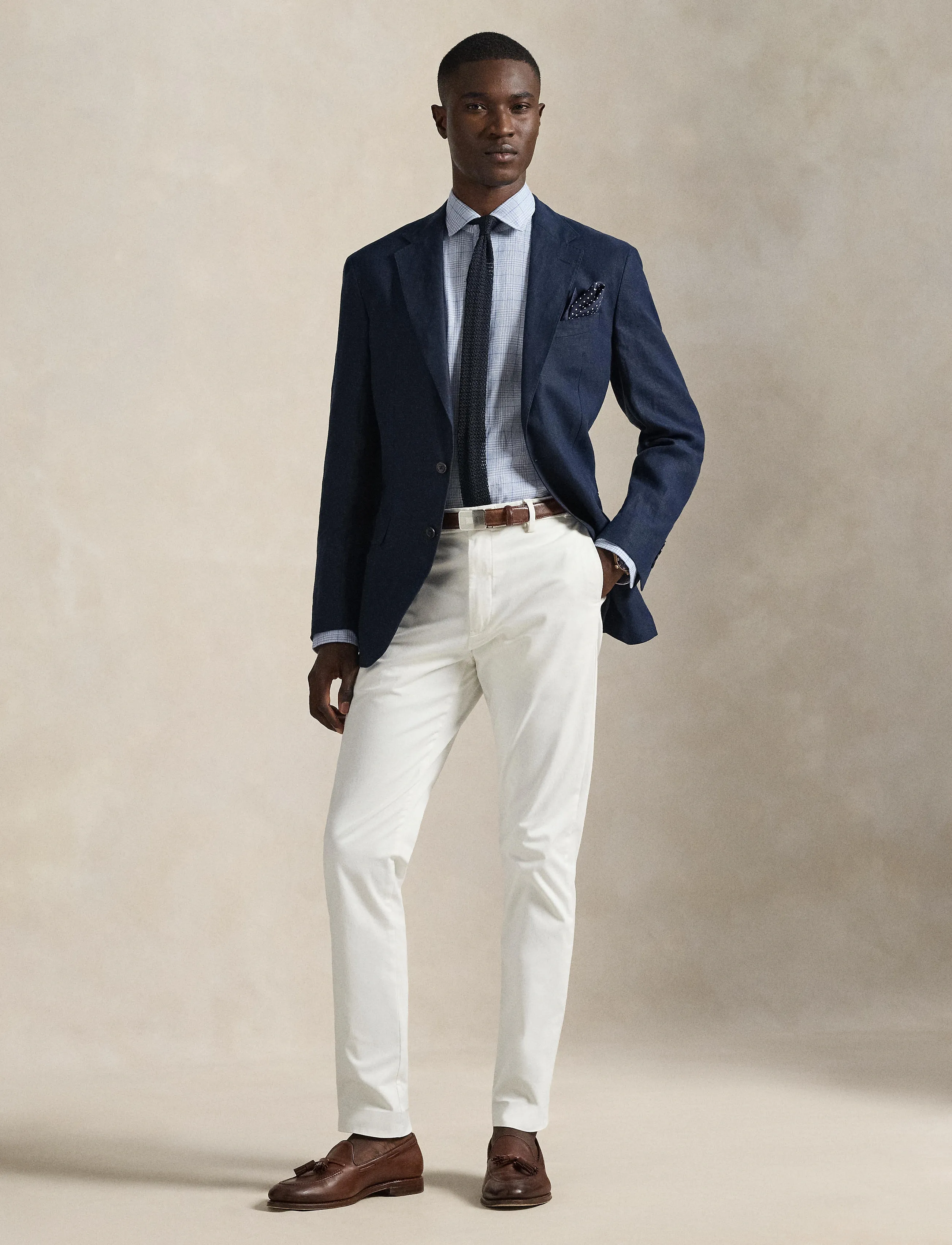 Polo Ralph Lauren Jarrett Slim Fit Sateen Pant - Chino's - DECKWASH WHITE / white