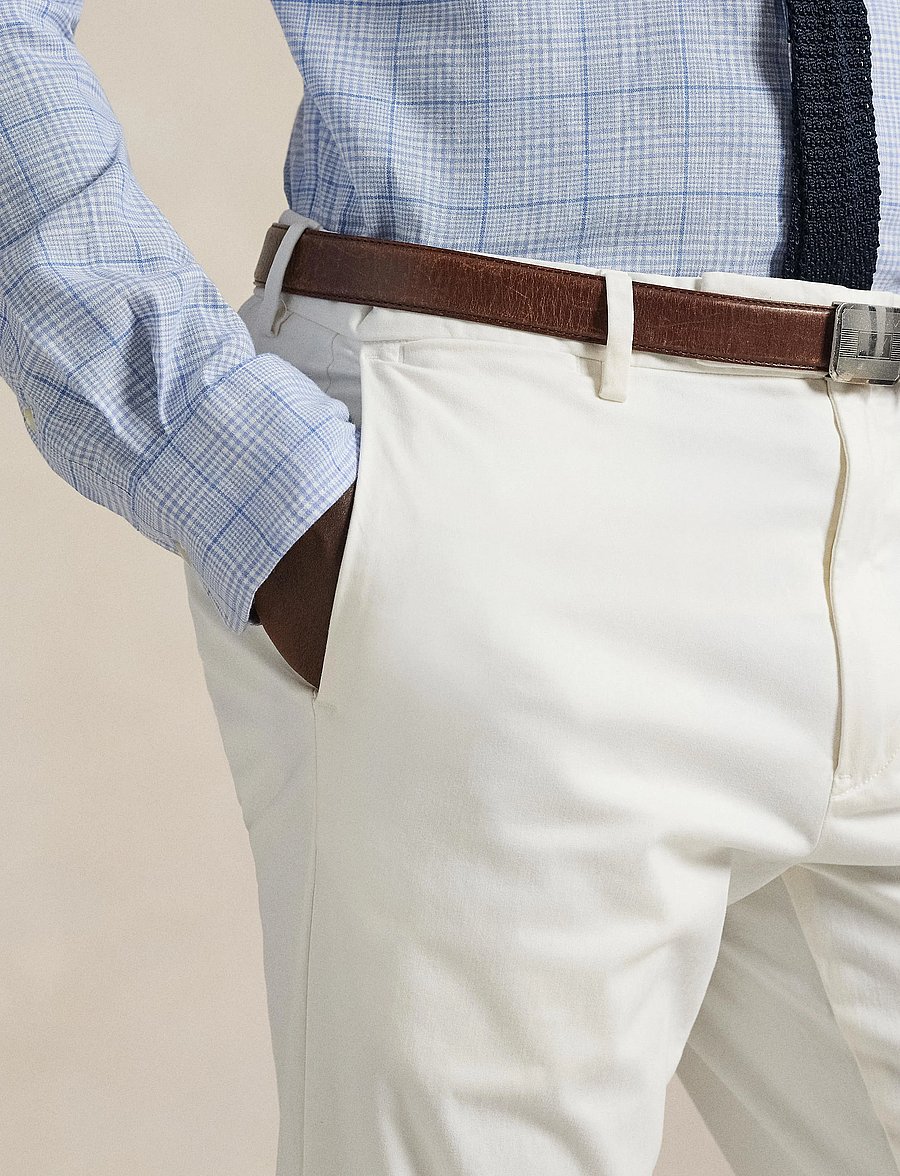 Polo Ralph Lauren - Jarrett Slim Fit Sateen Pant - chinos - deckwash white - 4