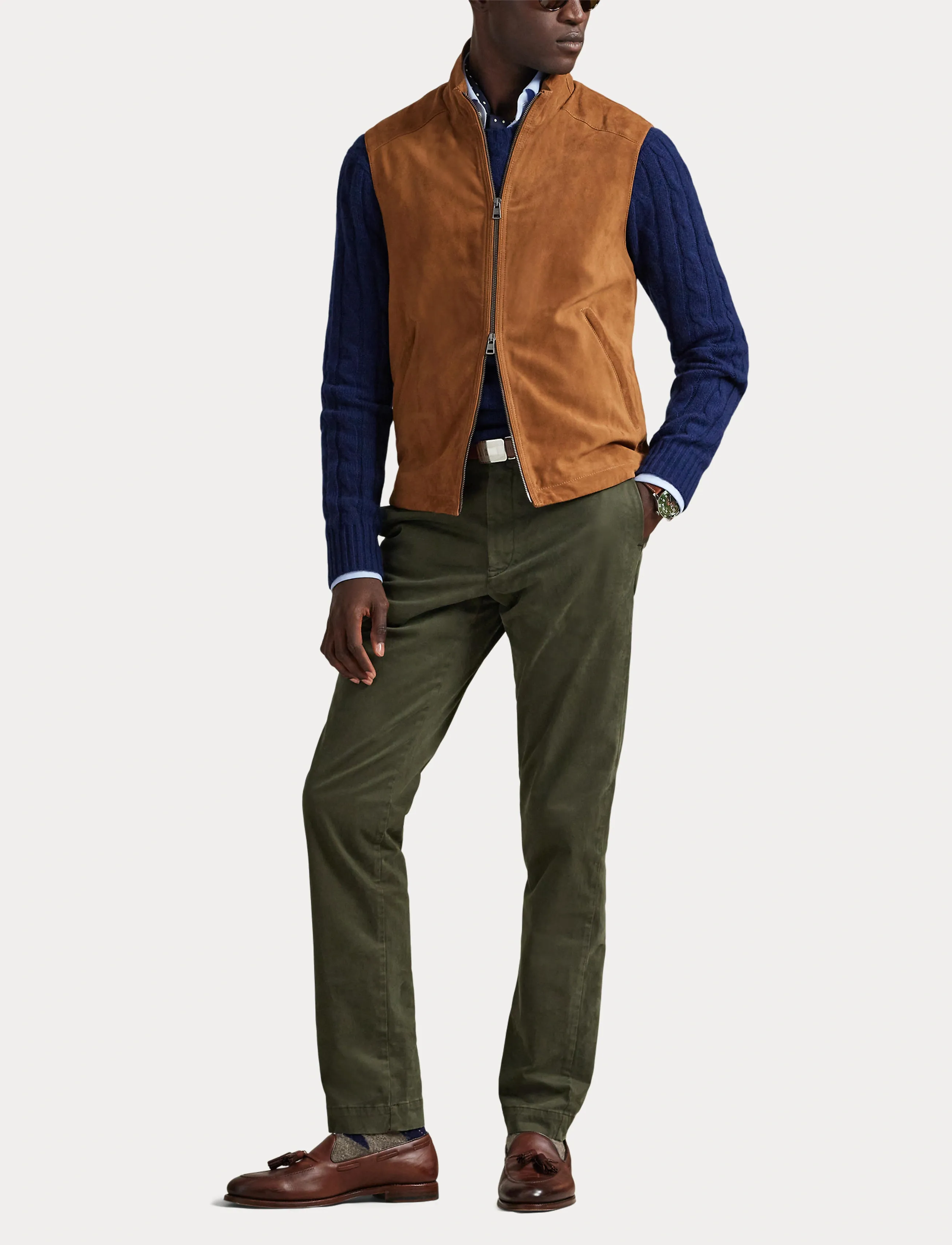 Polo Ralph Lauren - Jarrett Slim Fit Sateen Pant - chinos - estate olive - 4