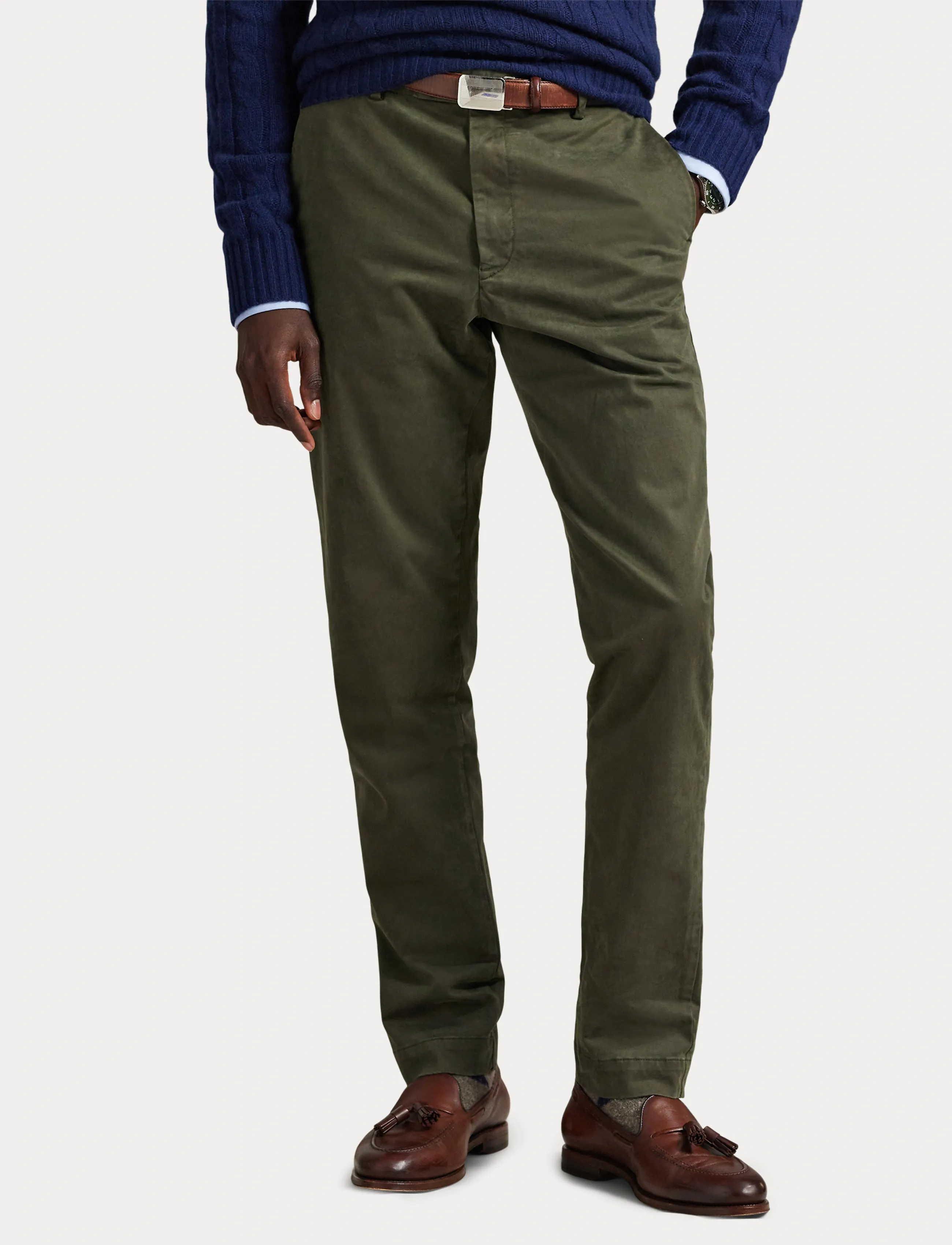 Polo Ralph Lauren - Jarrett Slim Fit Sateen Pant - chinos - estate olive - 5