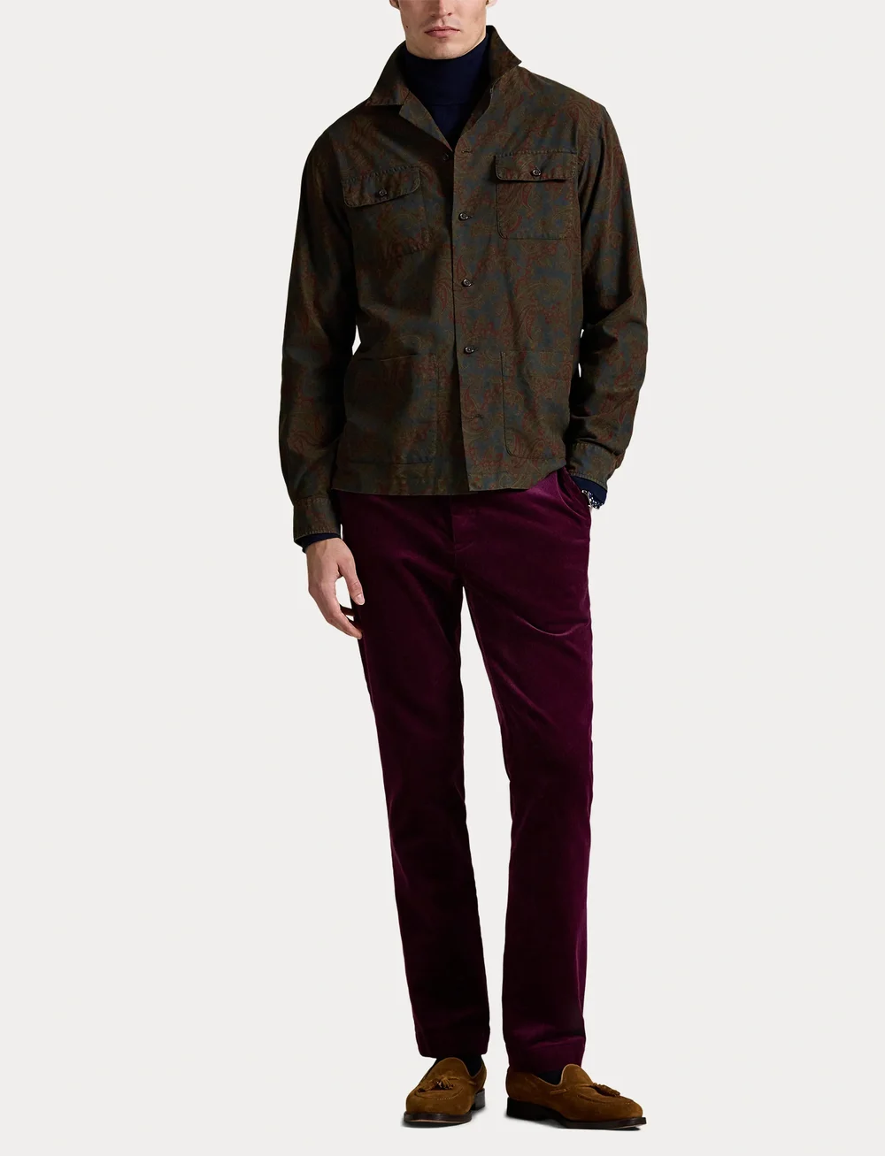 Polo Ralph Lauren - Paisley-Print Oxford Overshirt - basic-hemden - 6960 chesterton p - 4