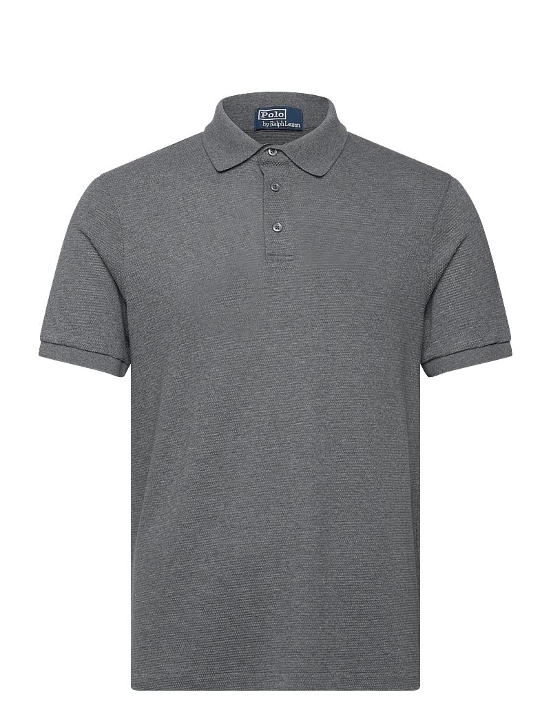 Polo Ralph Lauren - Standard Fit Textured Polo Shirt - kortärmade pikéer - fortress grey hea - 0