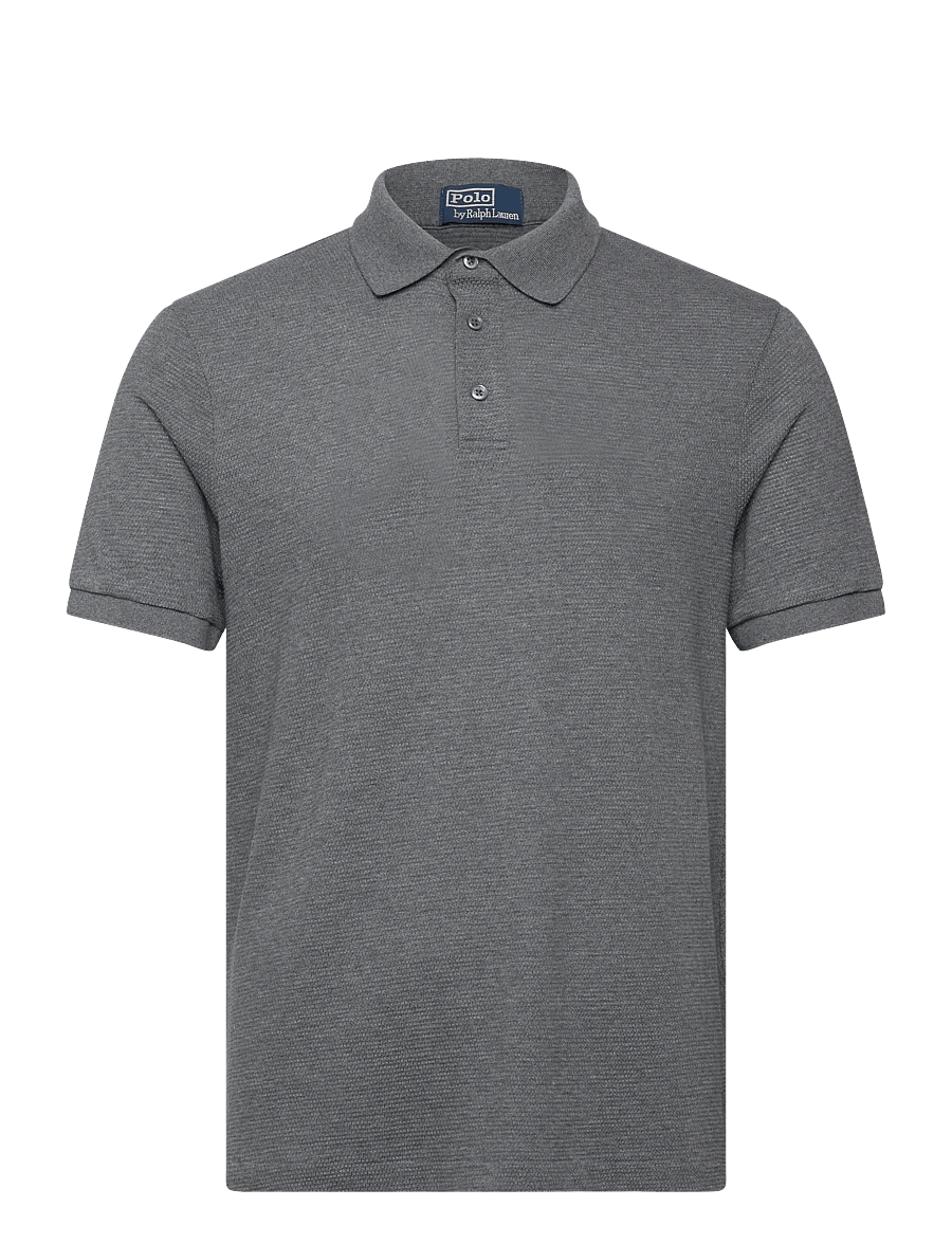 Polo Ralph Lauren - Standard Fit Textured Polo Shirt - kurzärmelig - fortress grey hea - 0