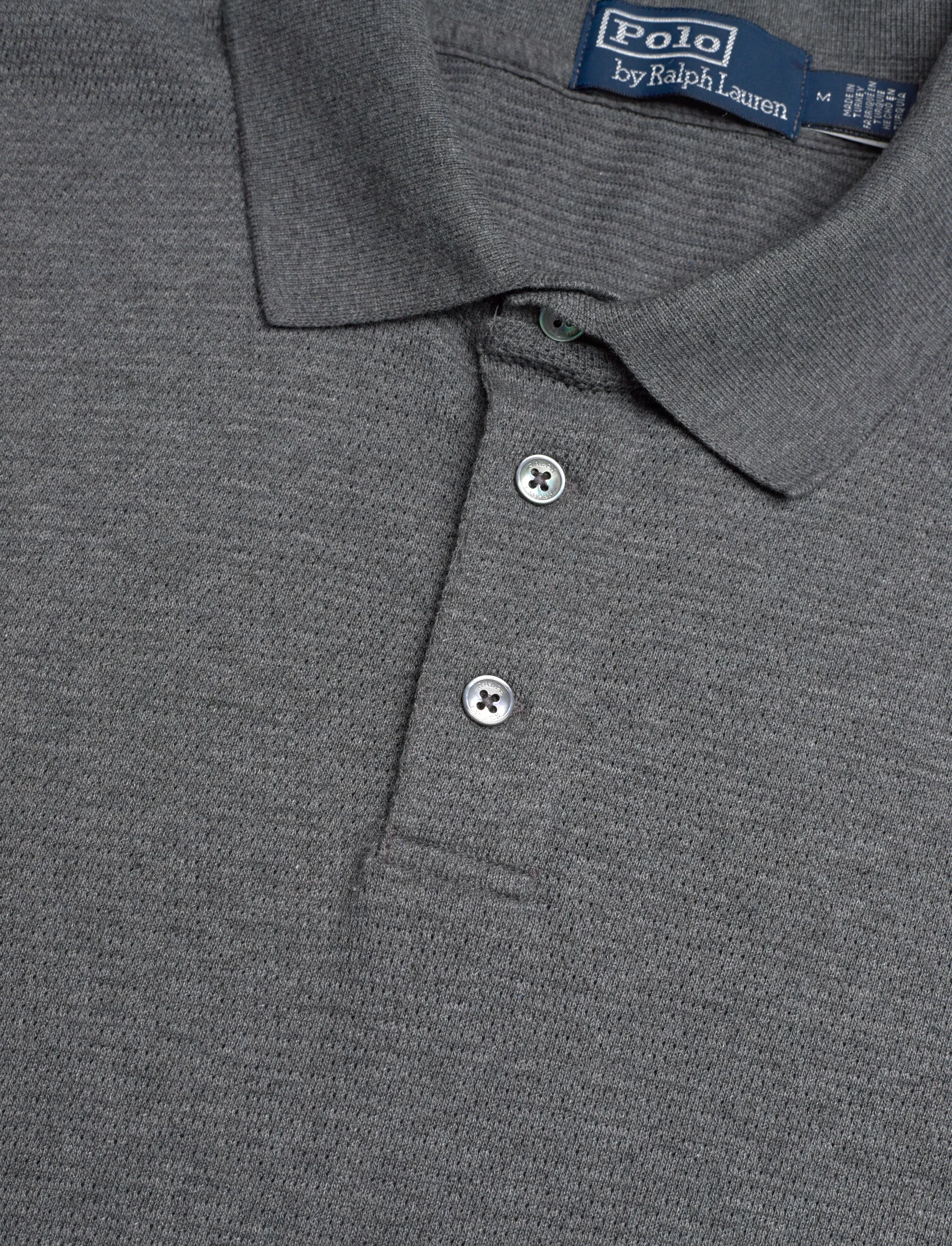 Polo Ralph Lauren - Standard Fit Textured Polo Shirt - lühikeste varrukatega polod - fortress grey hea - 2