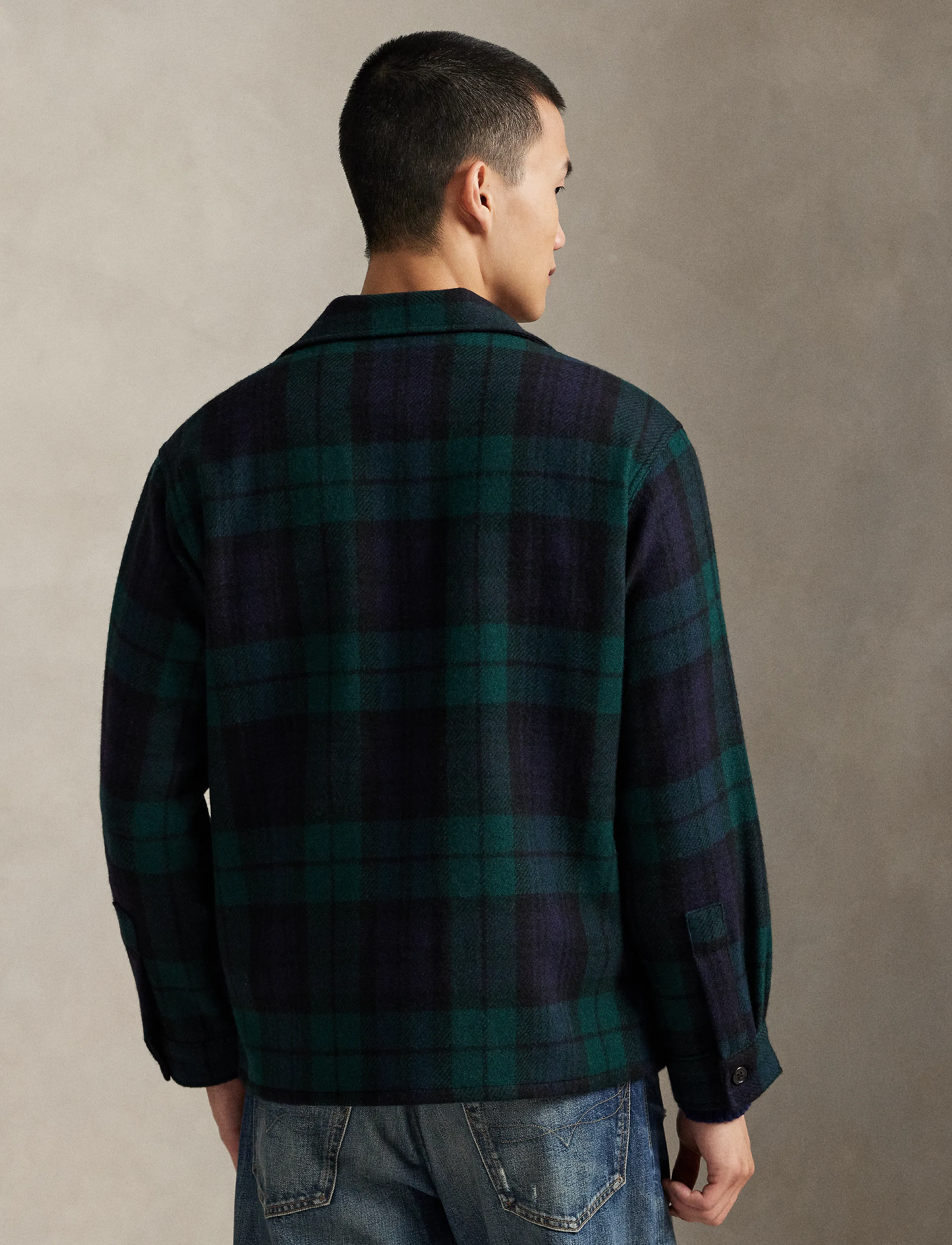 Polo Ralph Lauren - Plaid Wool-Alpaca Tweed Overshirt - 7018 large tartan - 2