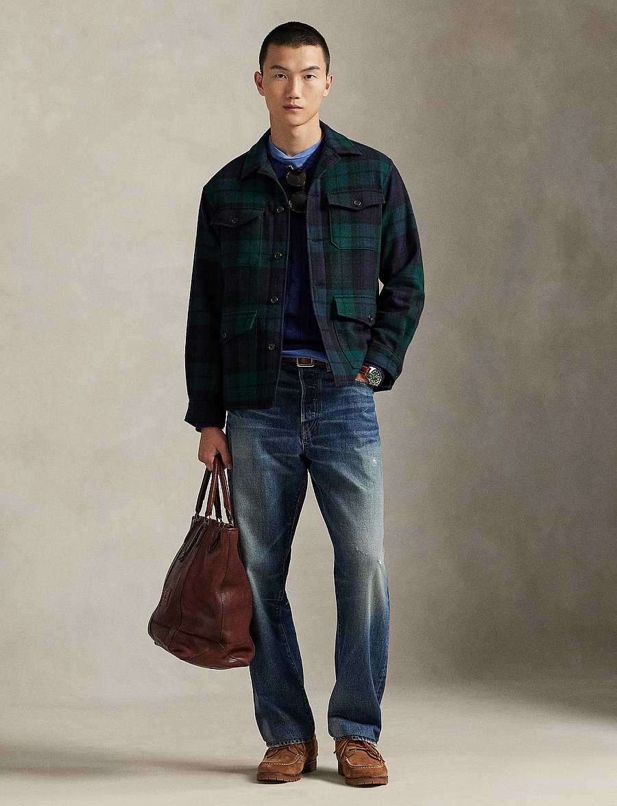 Polo Ralph Lauren - Plaid Wool-Alpaca Tweed Overshirt - 7018 large tartan - 3