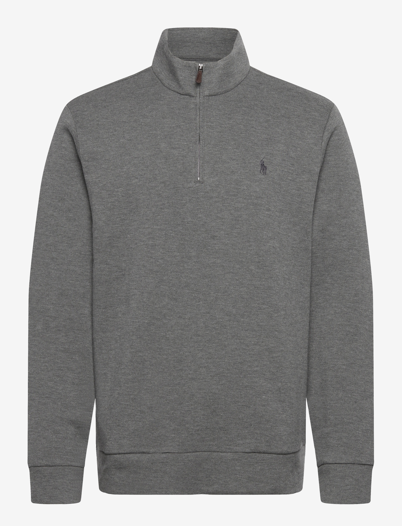 Polo Ralph Lauren - Double-Knit Mesh Quarter-Zip Pullover - half zip - fortress grey hea - 0