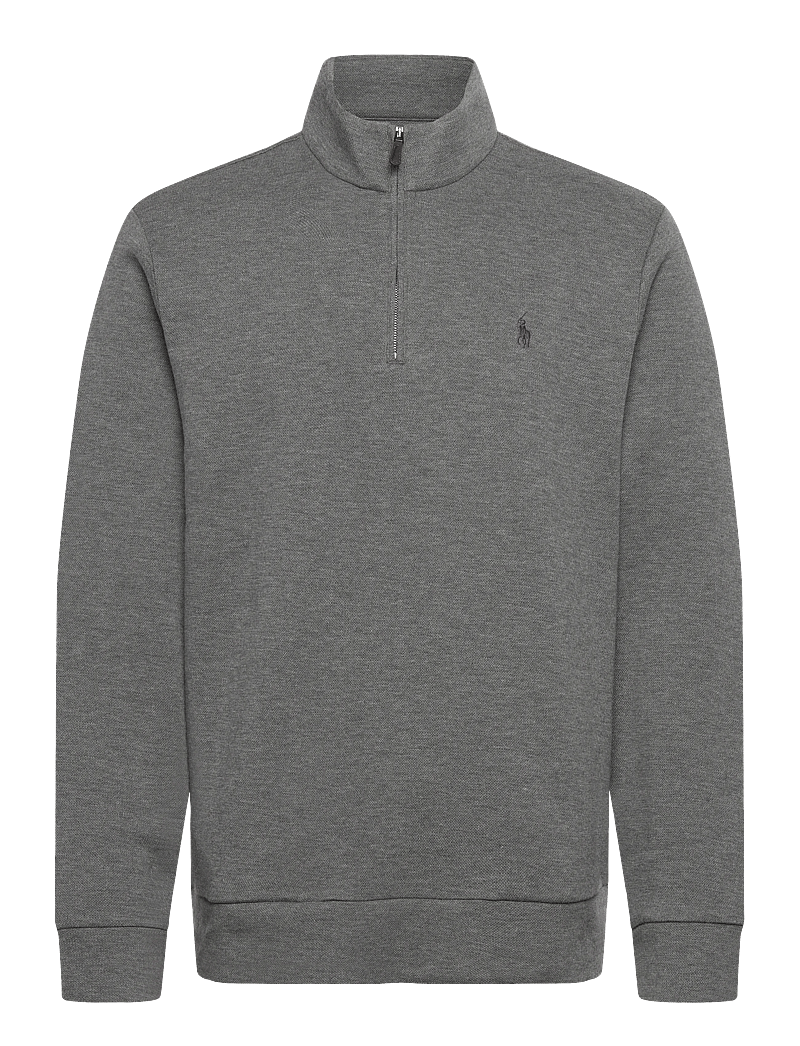 Polo Ralph Lauren - Double-Knit Mesh Quarter-Zip Pullover - half zip - fortress grey hea - 0