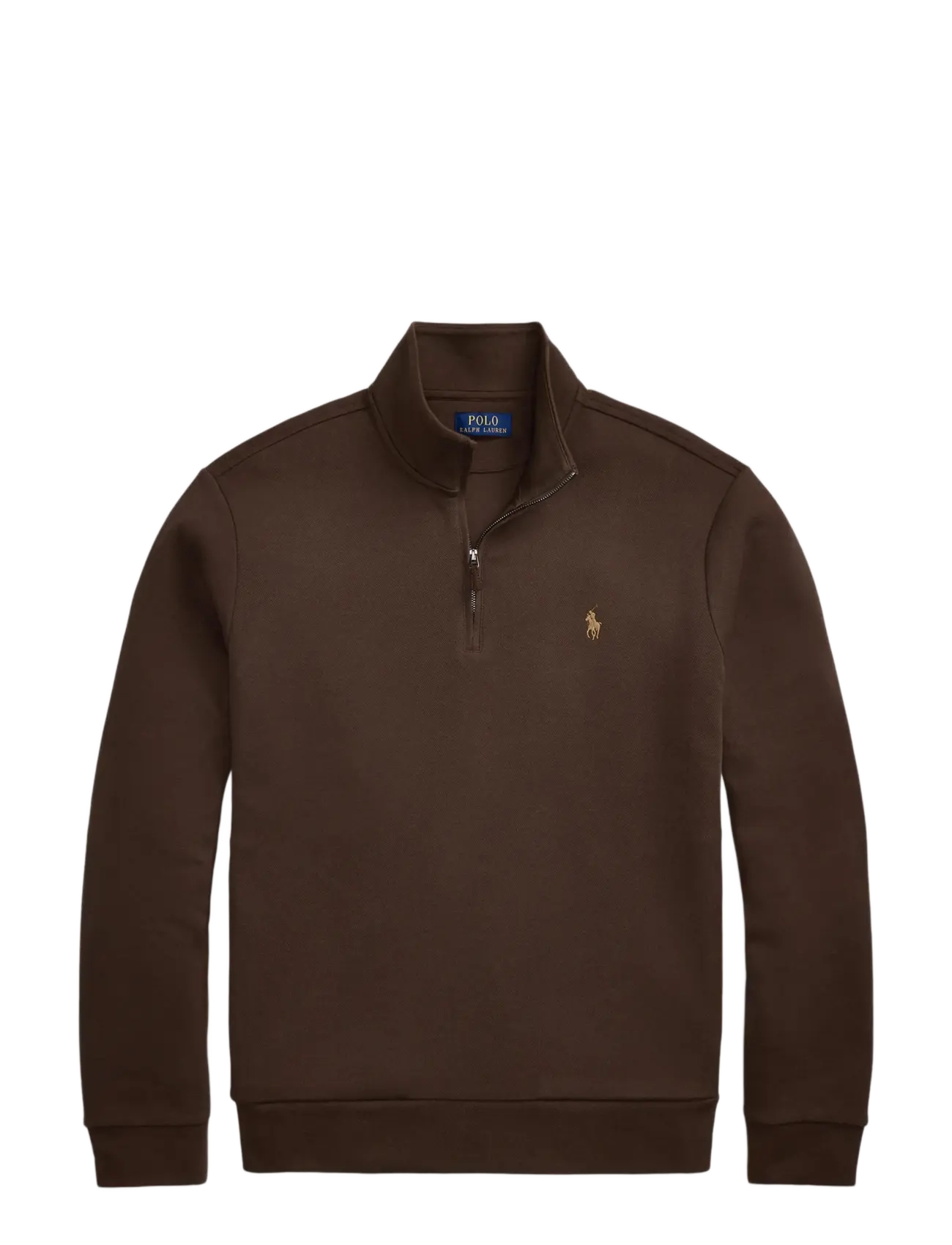 Polo Ralph Lauren - Double-Knit Mesh Quarter-Zip Pullover - nutmeg brown - 1
