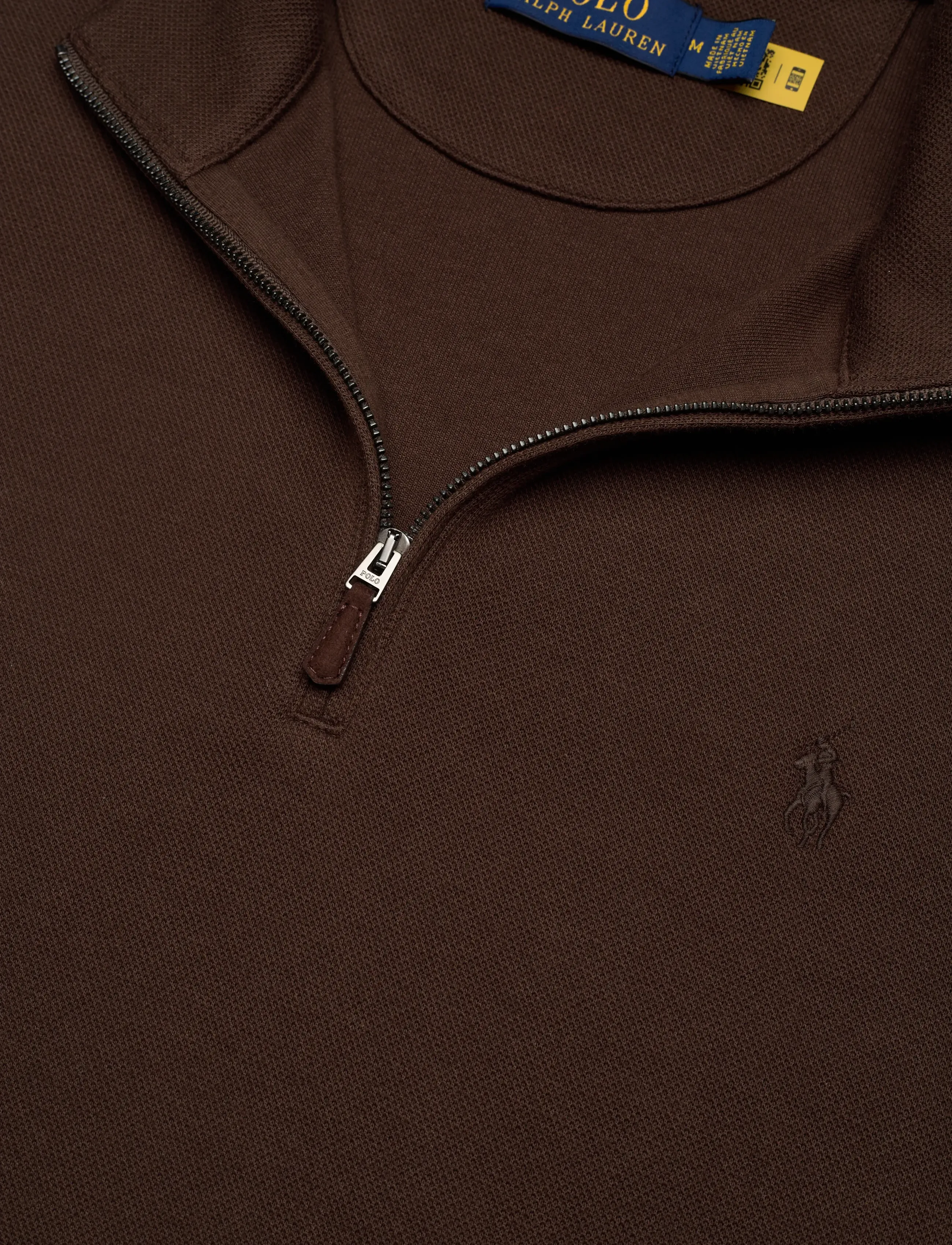 Polo Ralph Lauren Double-knit Mesh Quarter-zip Pullover