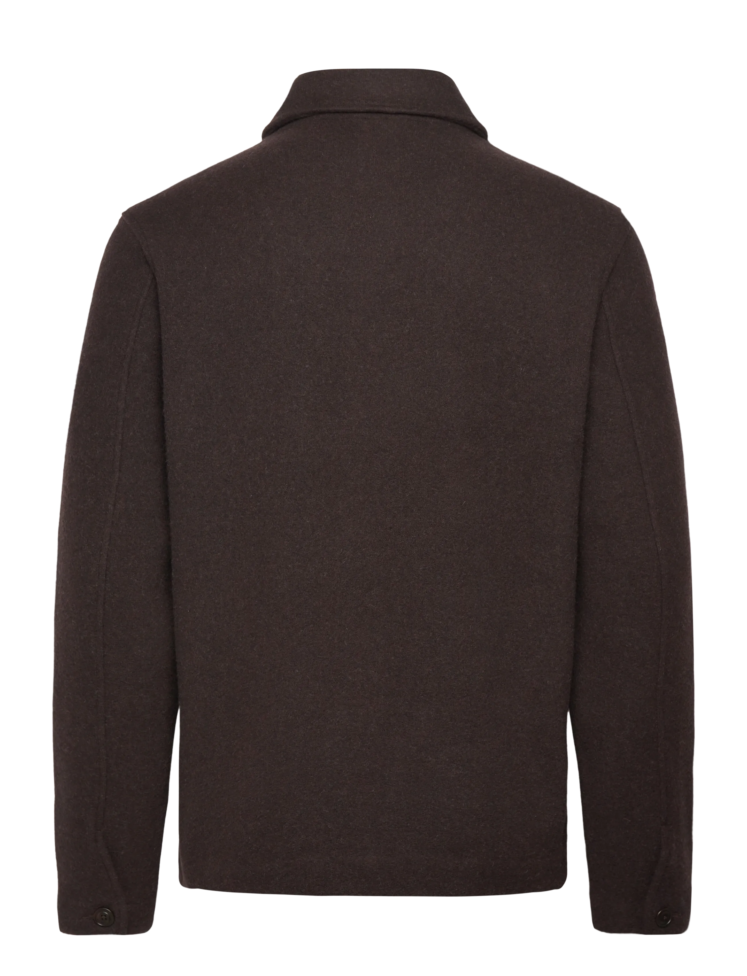 Polo Ralph Lauren - BRUSHED DOUBLE KNIT-LSL-PLO - wool jackets - dark brown heathe - 2