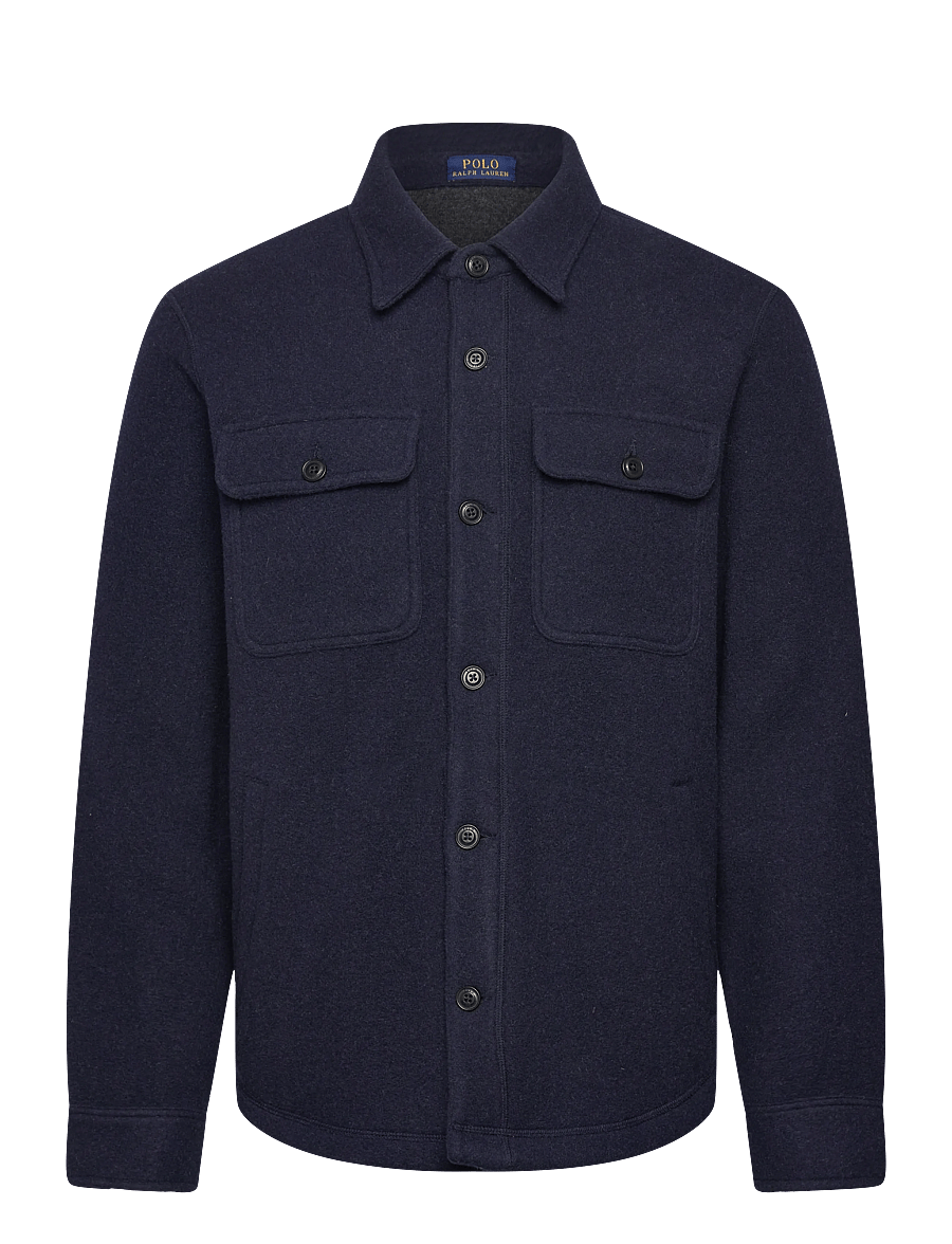Polo Ralph Lauren - Double-Faced Wool-Blend Shirt Jacket - nach anlass kaufen - worth navy htr/dr - 0
