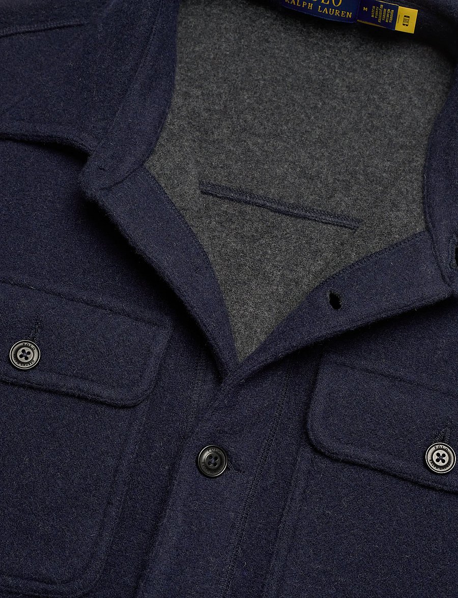 Polo Ralph Lauren - Double-Faced Wool-Blend Shirt Jacket - nach anlass kaufen - worth navy htr/dr - 2