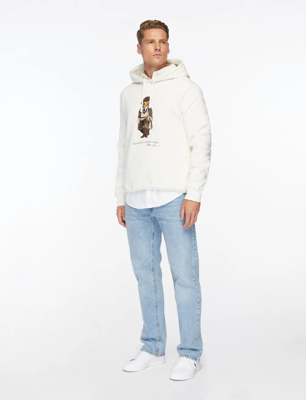 Polo Ralph Lauren - Polo Bear Fleece Hoodie - kapuzenpullover - fa25 deckwash whi - 4