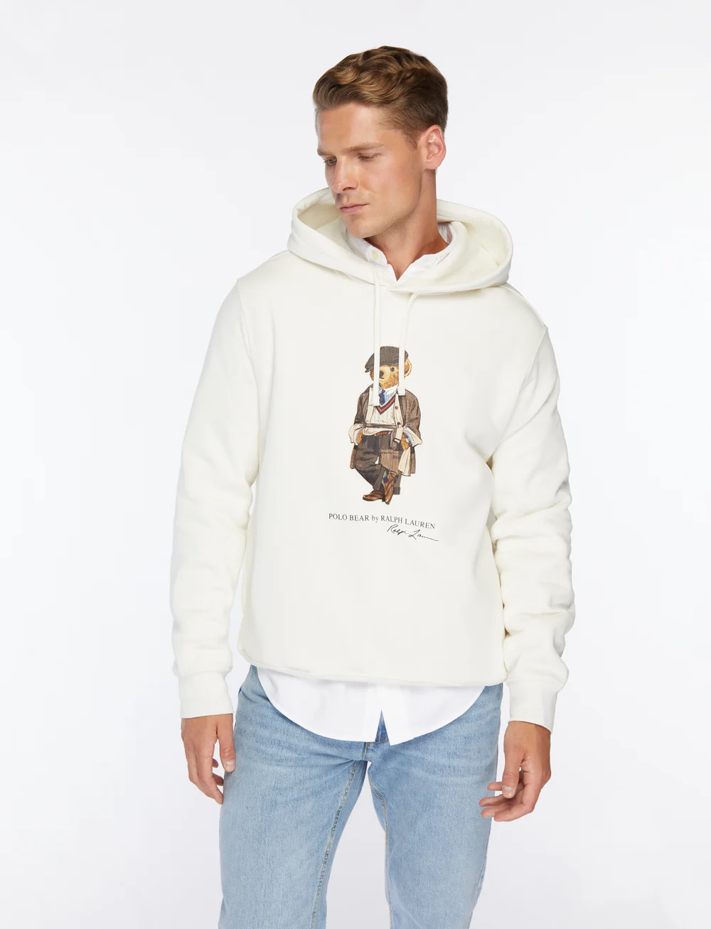 Polo Ralph Lauren - Polo Bear Fleece Hoodie - kapuzenpullover - fa25 deckwash whi - 0