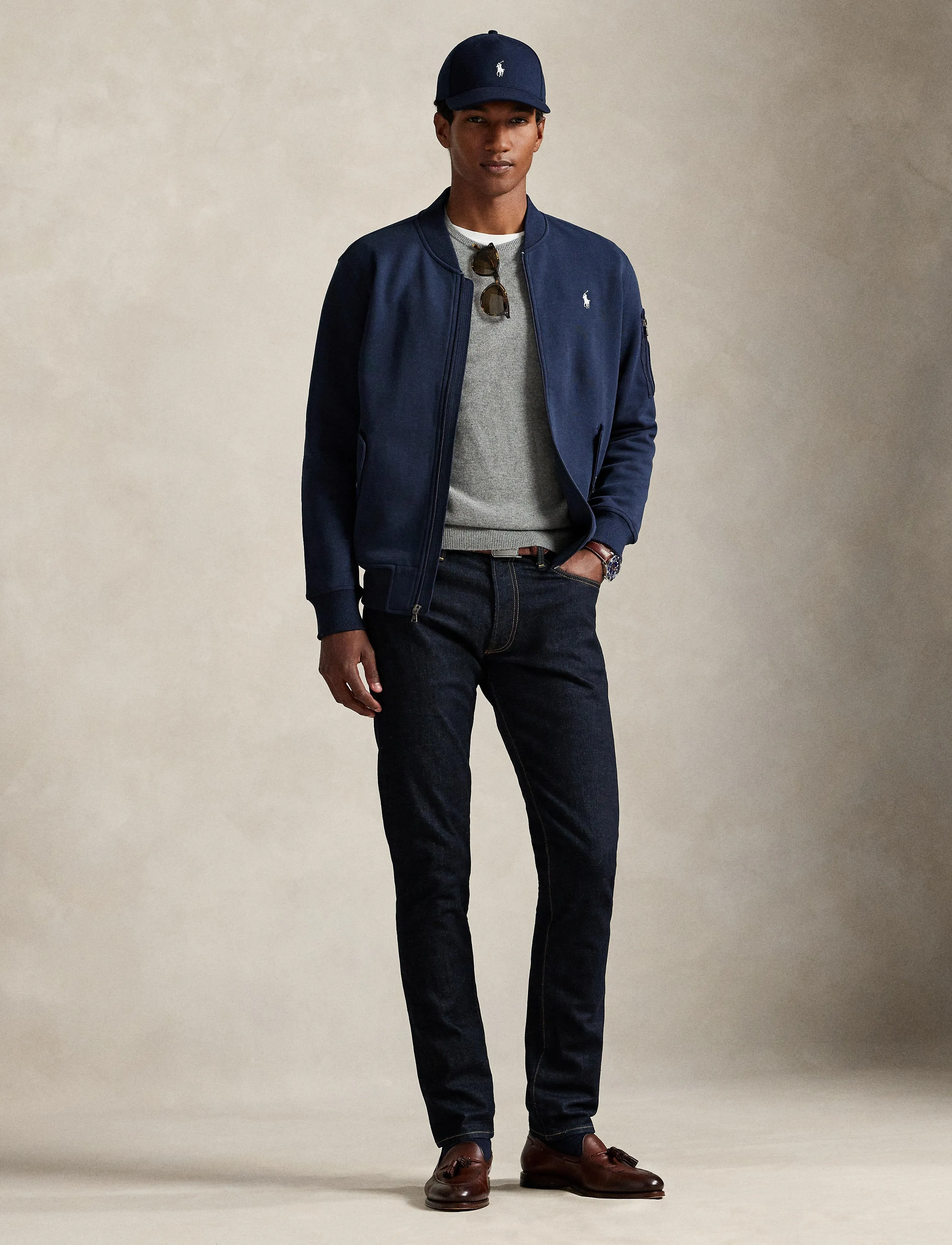 Polo Ralph Lauren 30/1 DOUBLE KNT CVC-LSL-SWS - Kampaania - AVIATOR NAVY / navy