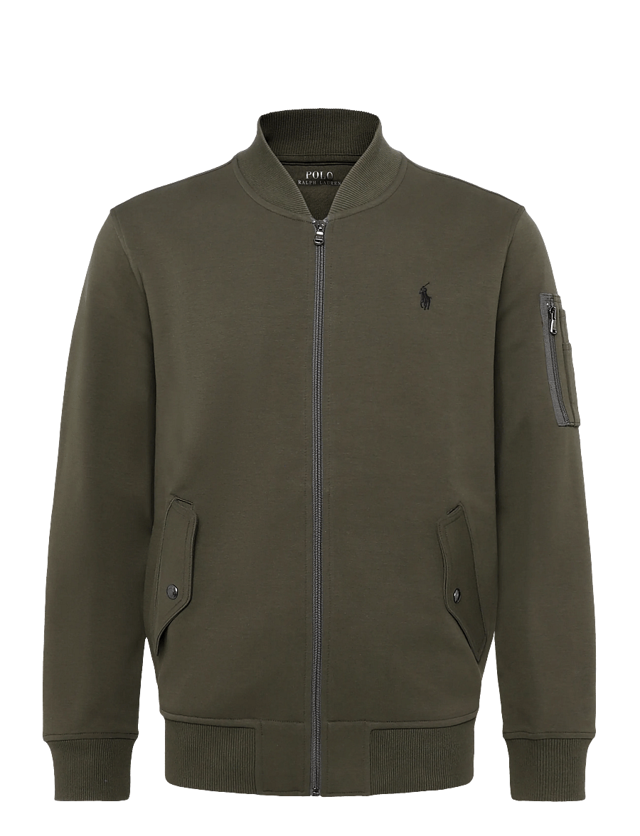 Polo Ralph Lauren - 30/1 DOUBLE KNT CVC-LSL-SWS - höstjackor - company olive - 0