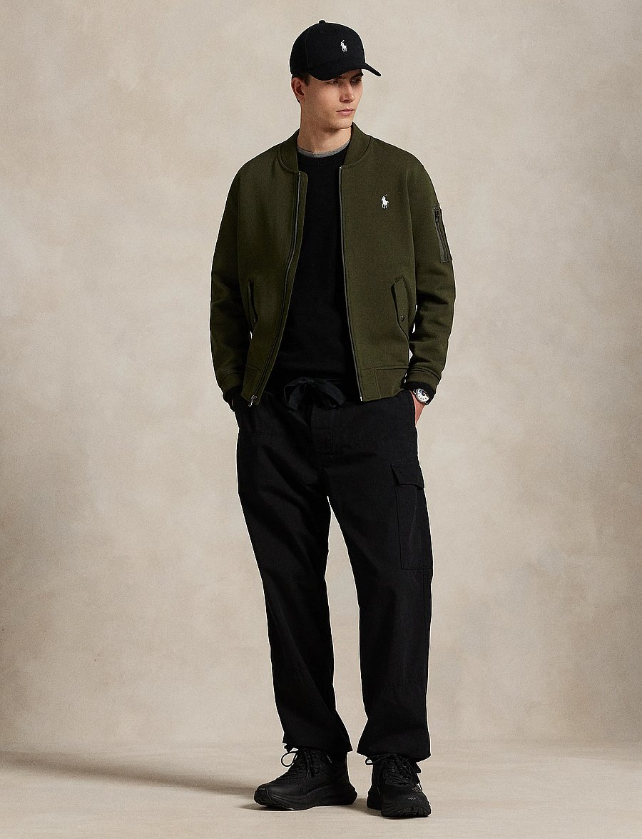 Polo Ralph Lauren - 30/1 DOUBLE KNT CVC-LSL-SWS - höstjackor - company olive - 4
