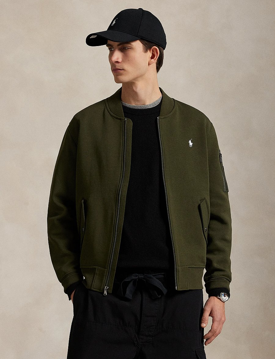 Polo Ralph Lauren - 30/1 DOUBLE KNT CVC-LSL-SWS - höstjackor - company olive - 5