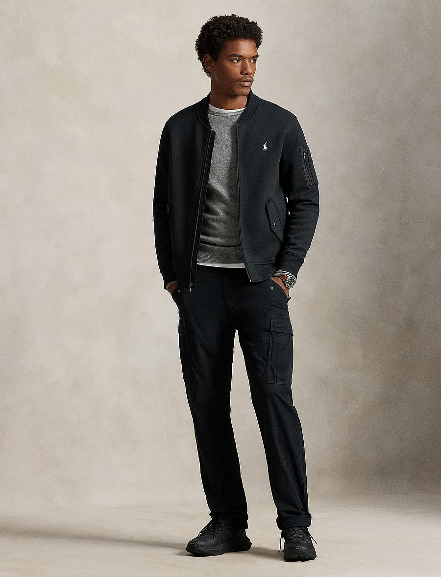 Polo Ralph Lauren - Double-Knit Flight Jacket - herbstjacken - polo black - 0