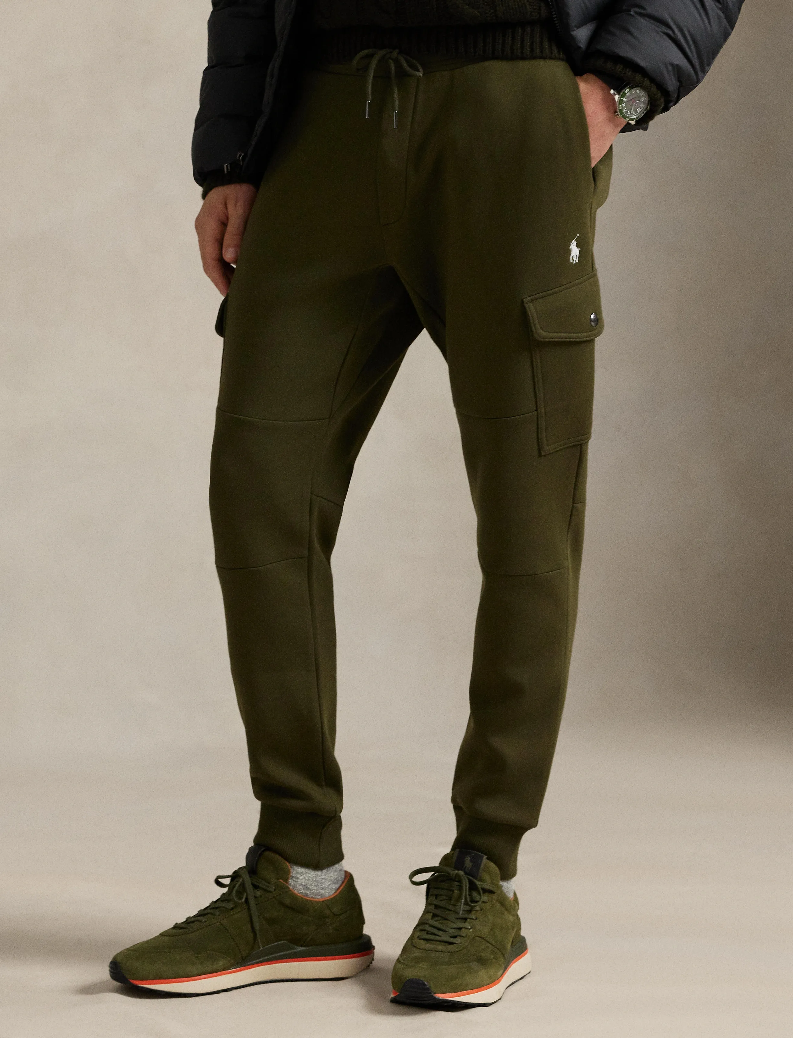 Polo Ralph Lauren Double-Knit Cargo Jogger Pant, XS, Green, Underdele > Joggingbukser, Herre