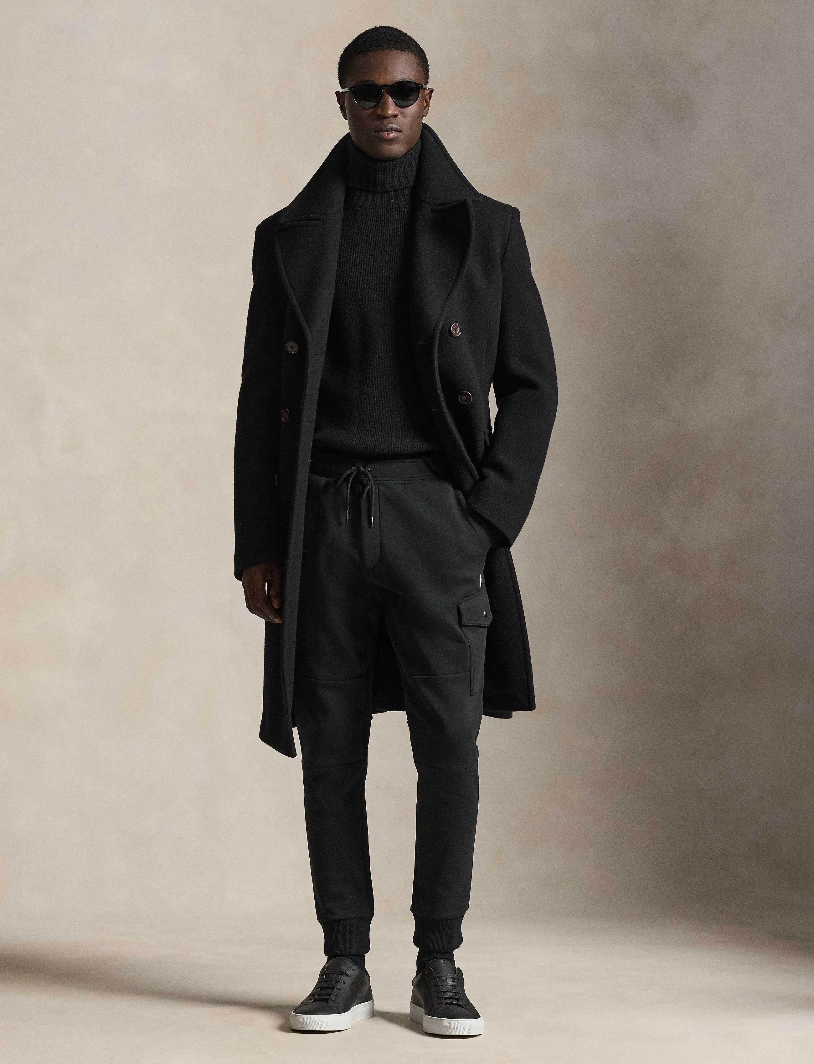 Polo Ralph Lauren Double-Knit Cargo Jogger Pant, L, Black, Underdele > Joggingbukser, Herre