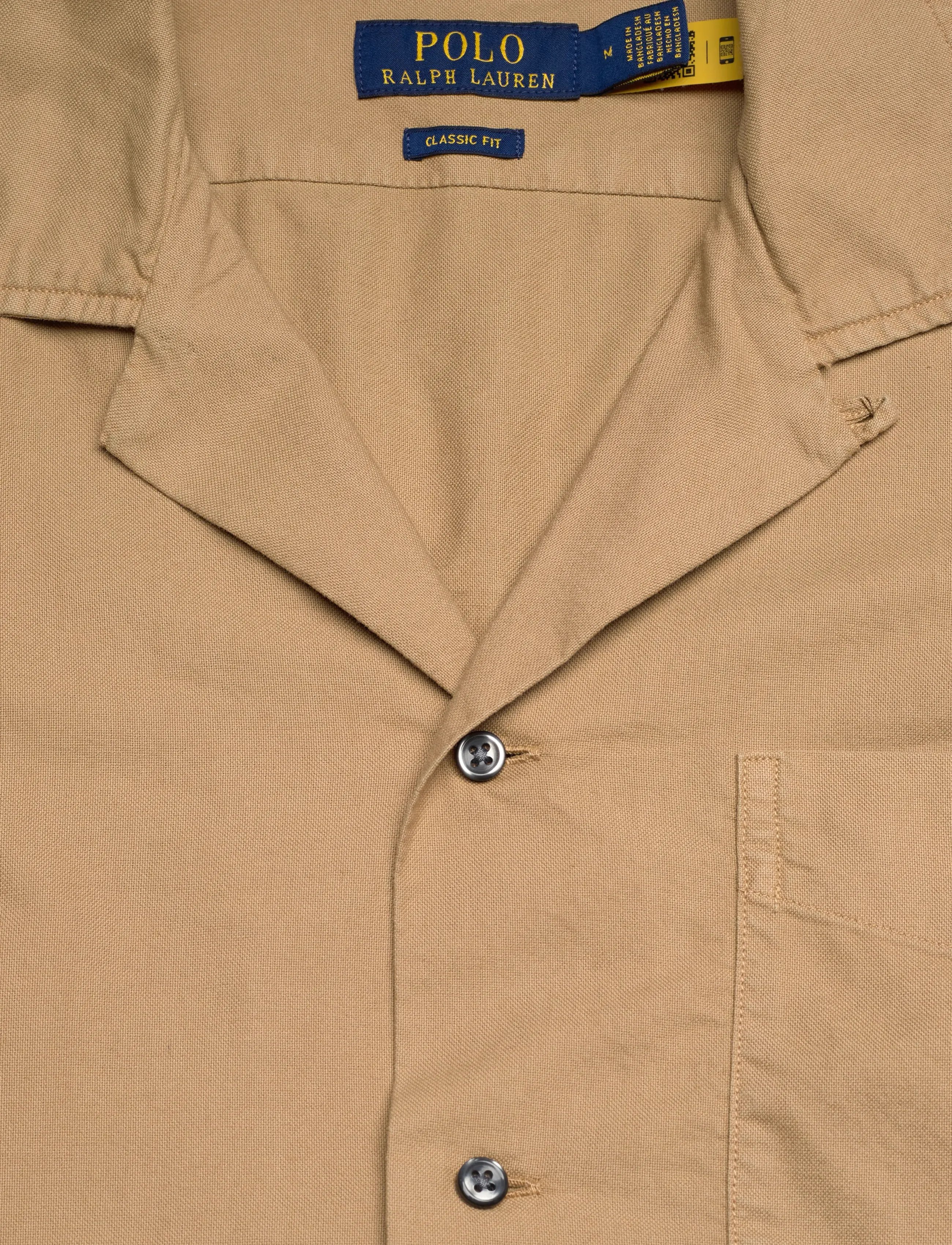 Polo Ralph Lauren - Classic Fit Oxford Camp Shirt - short-sleeved shirts - cafe tan - 4