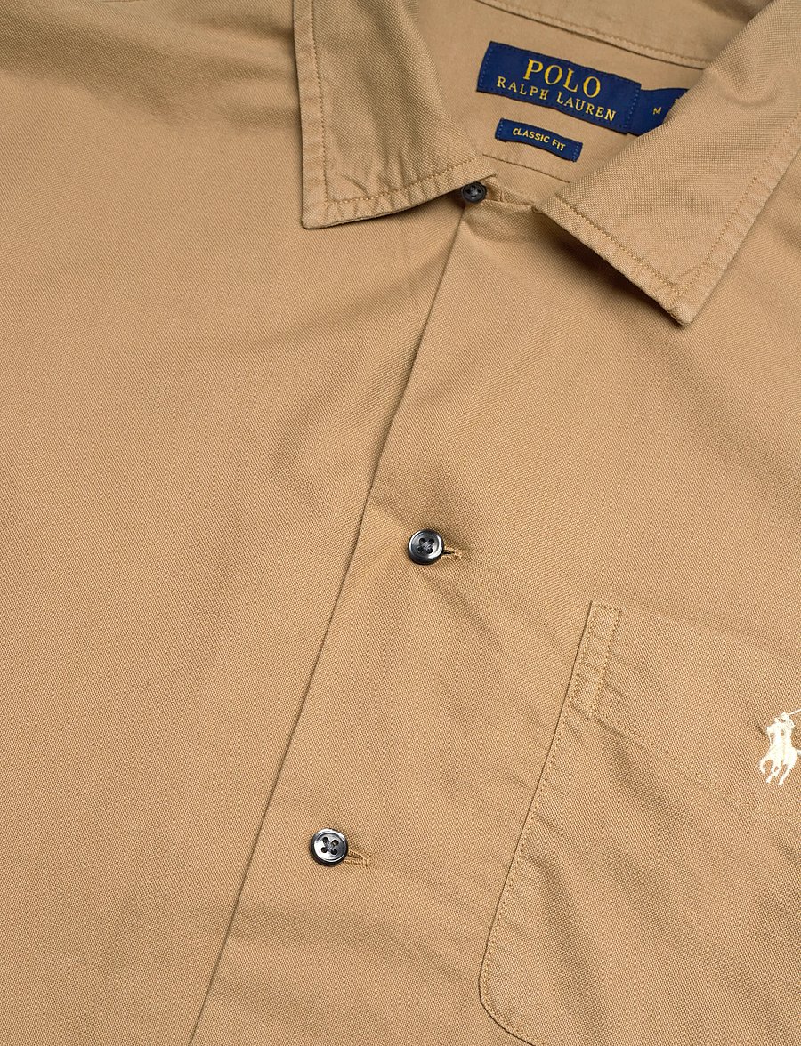 Polo Ralph Lauren - Classic Fit Oxford Camp Shirt - kurzarmhemden - cafe tan - 5