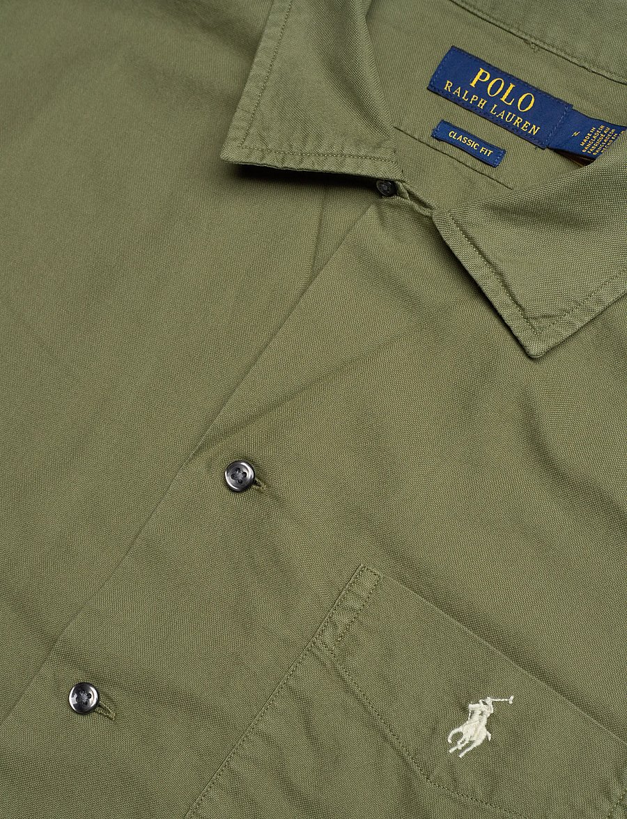 Polo Ralph Lauren - Classic Fit Oxford Camp Shirt - kortærmede skjorter - garden trail - 3