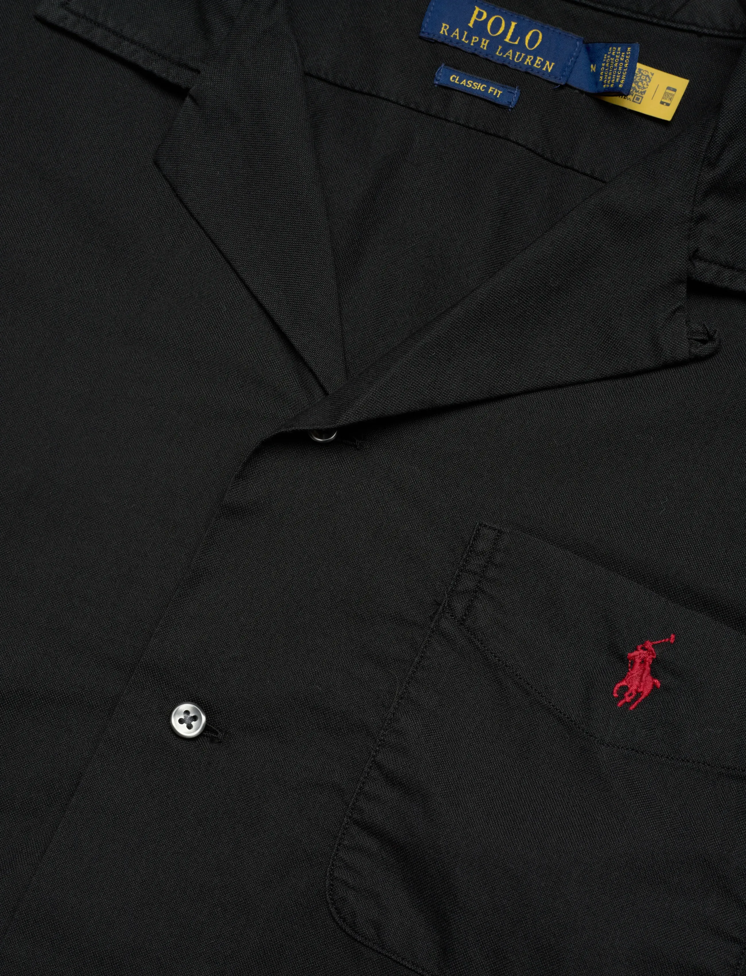 Polo Ralph Lauren - Classic Fit Oxford Camp Shirt - chemises à manches courtes - polo black - 3