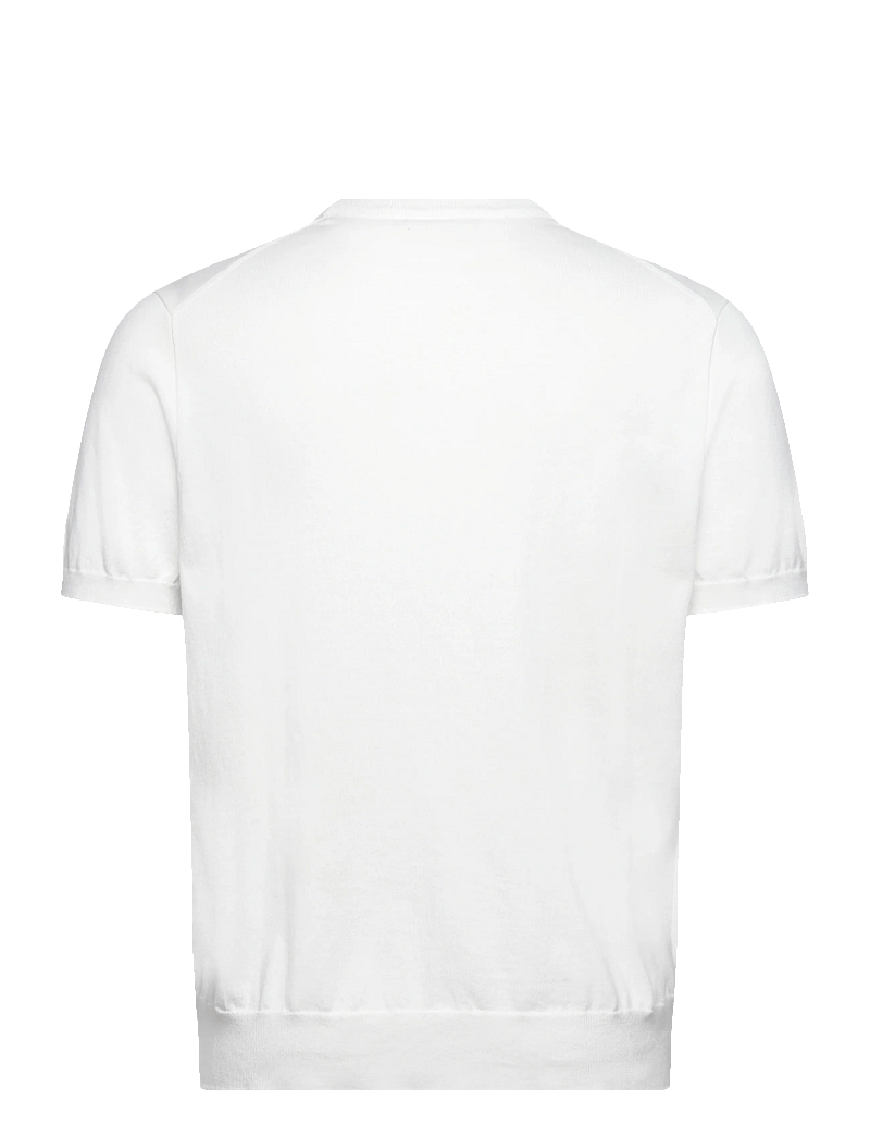 Polo Ralph Lauren - Cotton Crewneck Short-Sleeve Sweater - t-shirts - deckwash white w - 1