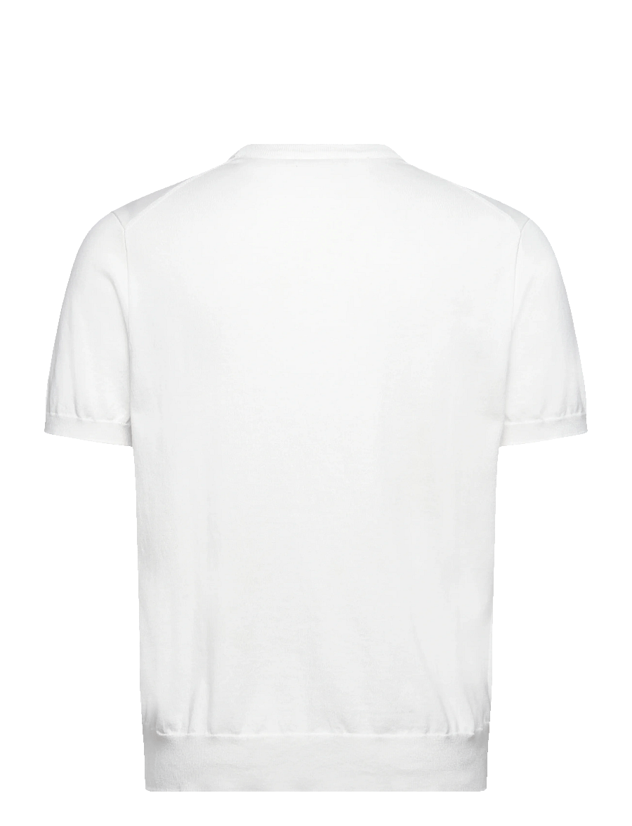 Polo Ralph Lauren - Cotton Crewneck Short-Sleeve Sweater - kortærmede t-shirts - deckwash white w - 2