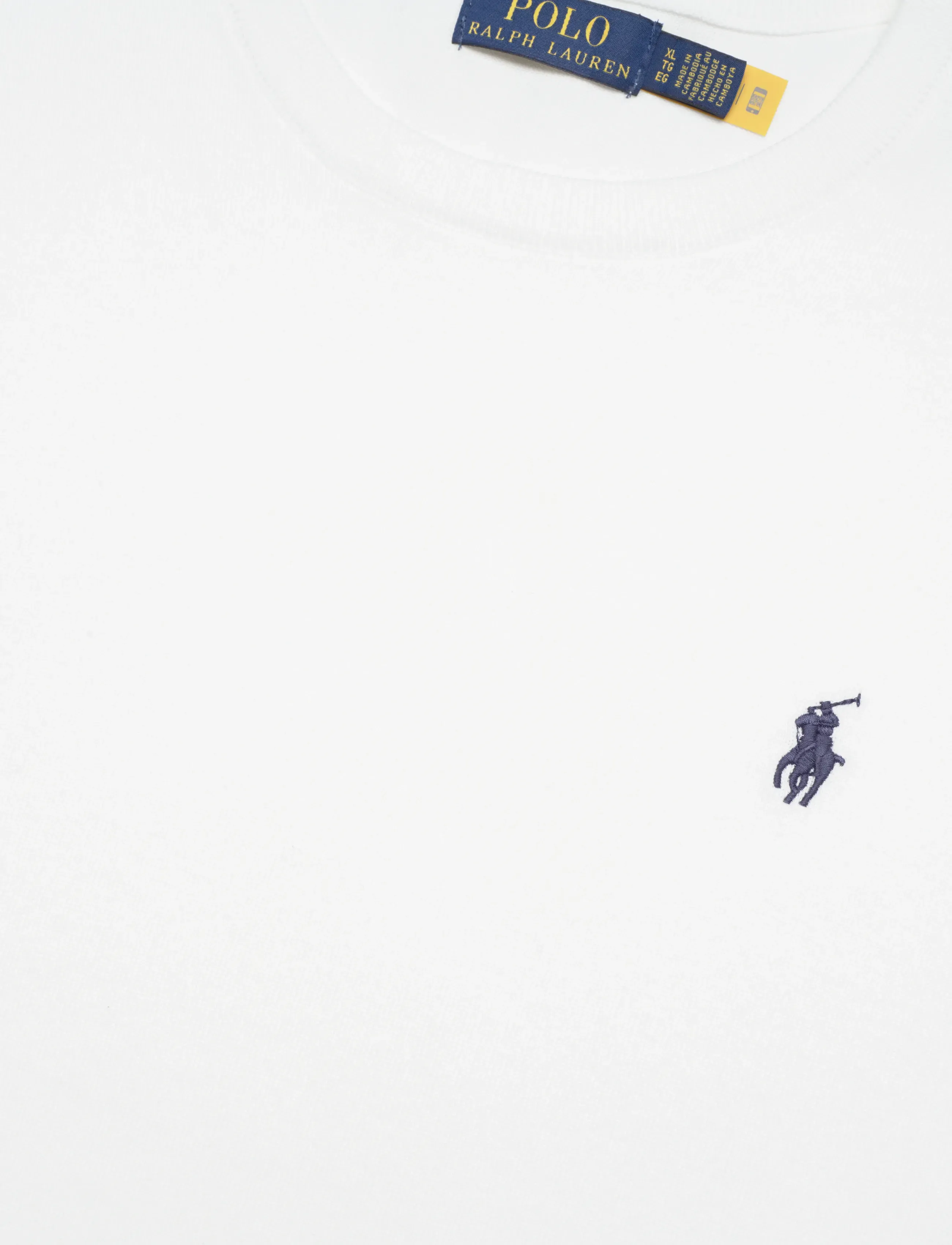 Polo Ralph Lauren - Cotton Crewneck Short-Sleeve Sweater - short-sleeved t-shirts - deckwash white w - 2