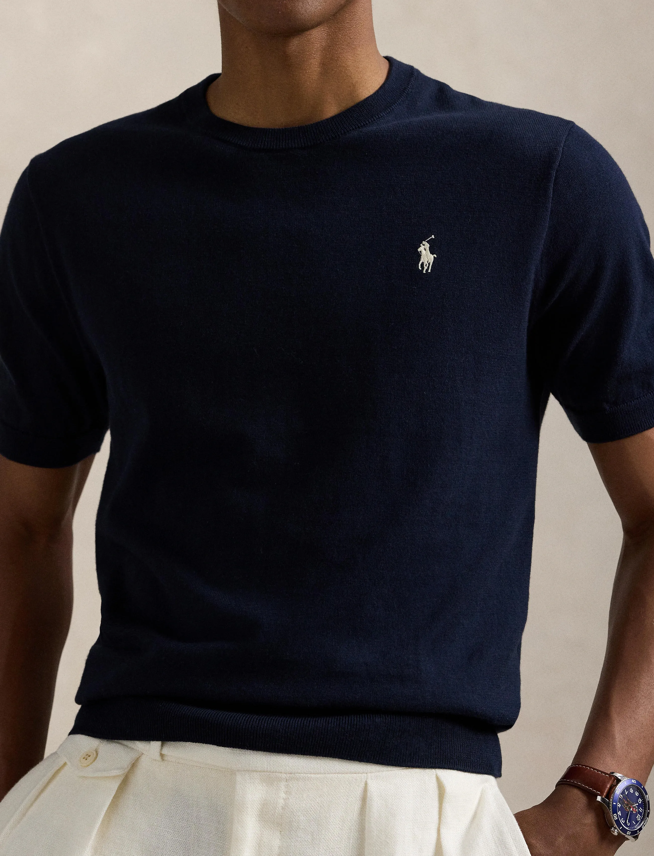 Polo Ralph Lauren Cotton Crewneck Short-Sleeve Sweater t-shirts - bas herr – bild 7