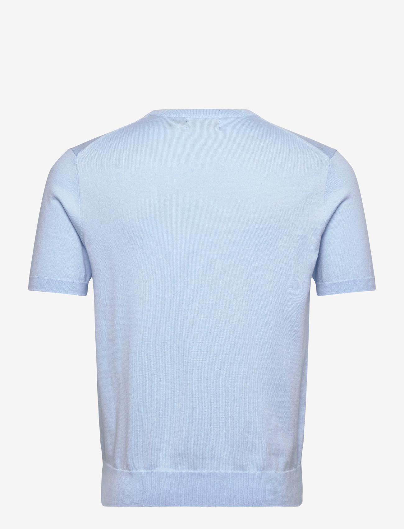 Polo Ralph Lauren - Cotton Crewneck Short-Sleeve Sweater - kortærmede t-shirts - office blue - 1