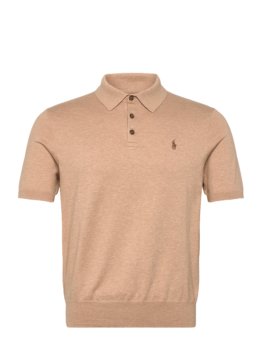 Polo Ralph Lauren - Cotton Polo Sweater - kortärmade pikéer - camel melange - 1