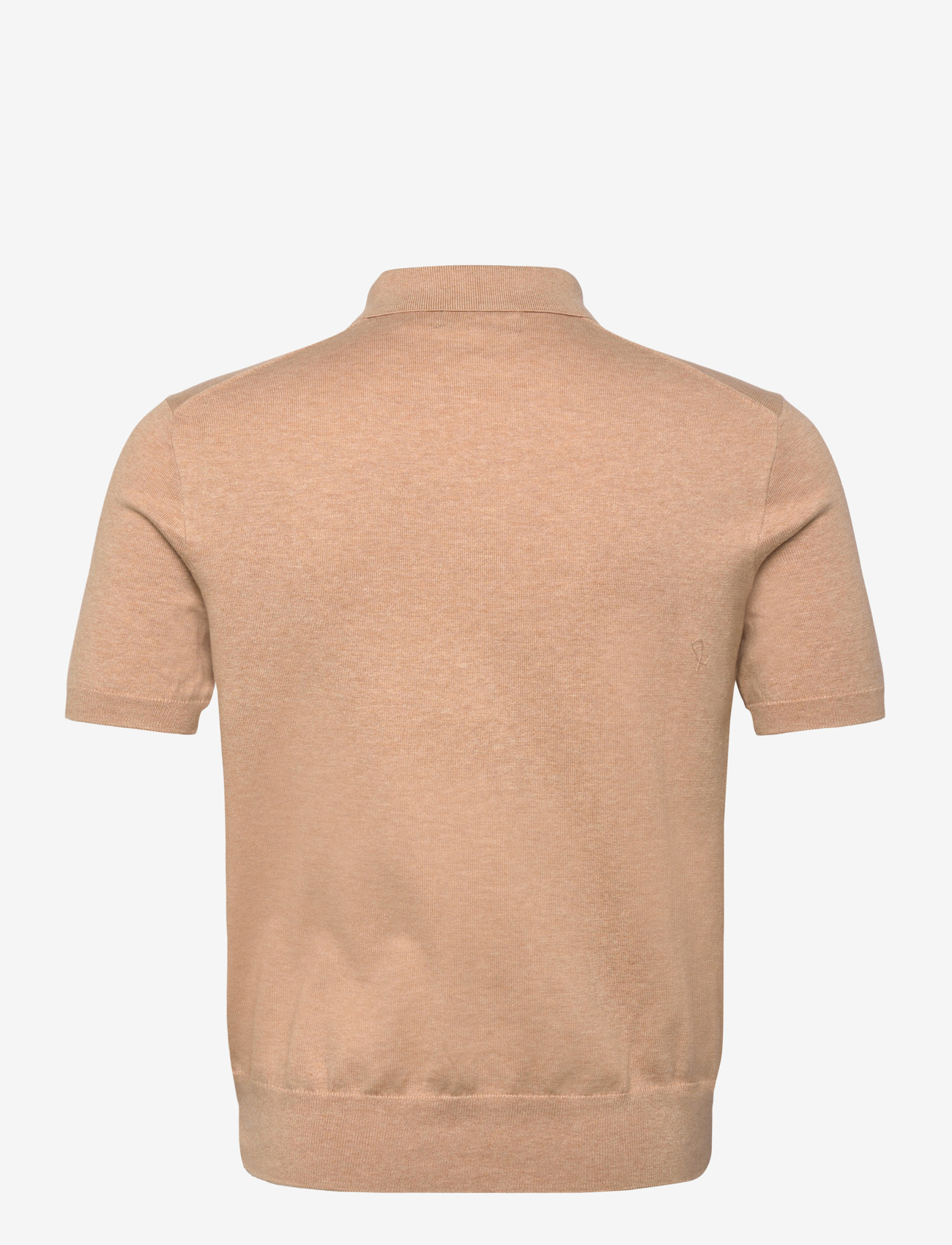 Polo Ralph Lauren - Cotton Polo-Collar Sweater - gestrickte polohemden - camel melange - 1