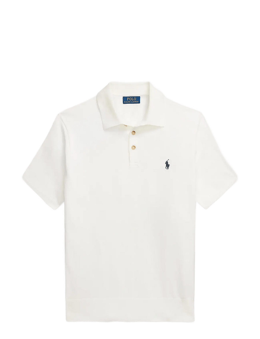 Polo Ralph Lauren - Cotton Polo Sweater - kurzärmelig - deckwash white w - 1
