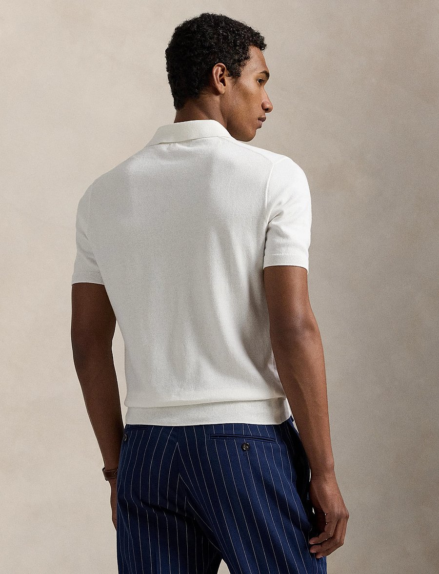 Polo Ralph Lauren - Cotton Polo Sweater - kurzärmelig - deckwash white w - 2