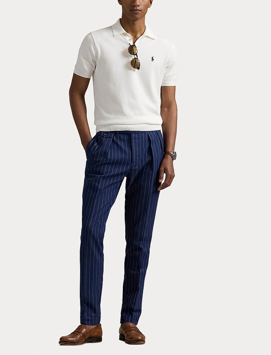 Polo Ralph Lauren - Cotton Polo Sweater - kurzärmelig - deckwash white w - 4