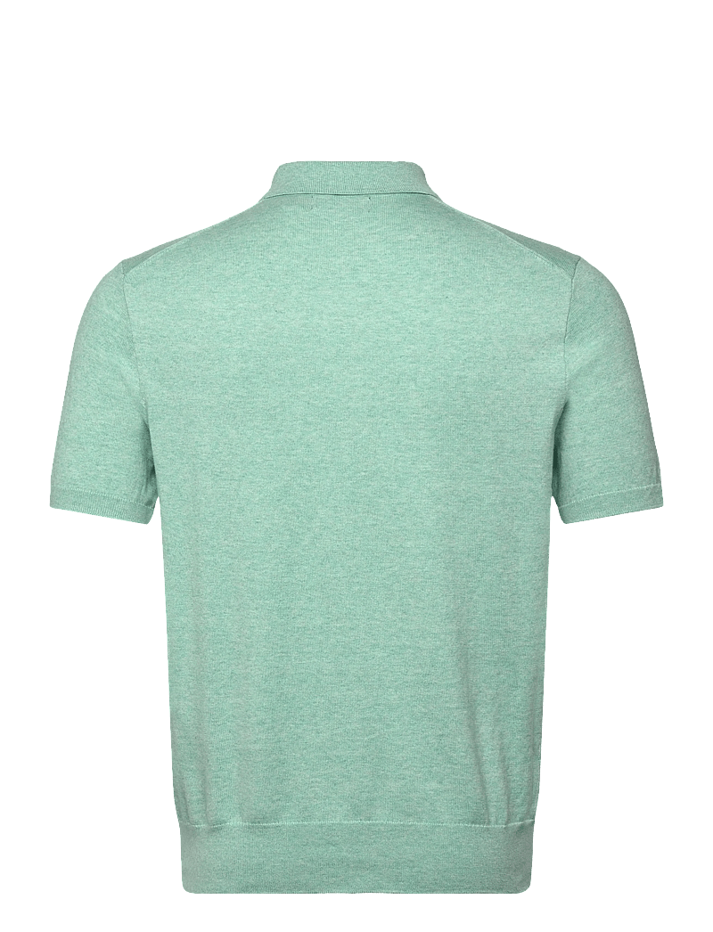 Polo Ralph Lauren - Cotton Polo-Collar Sweater - gestrickte polohemden - green swallow hea - 1