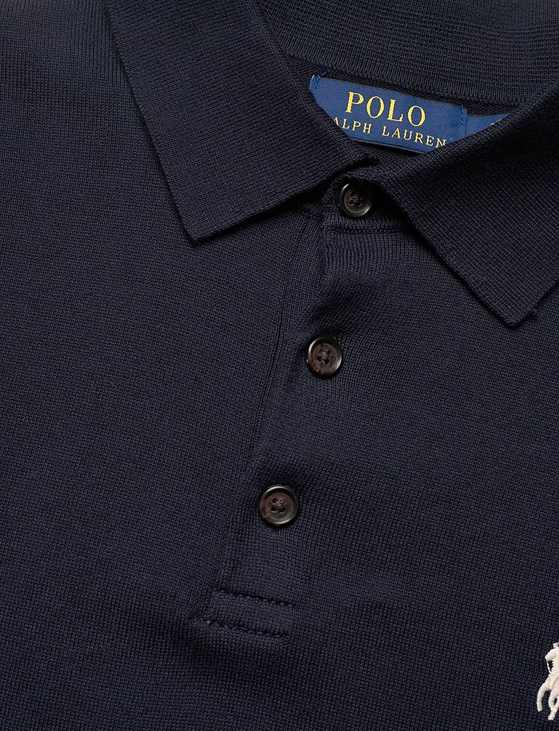 Polo Ralph Lauren - Cotton Polo-Collar Sweater - polostrik - hunter navy - 2