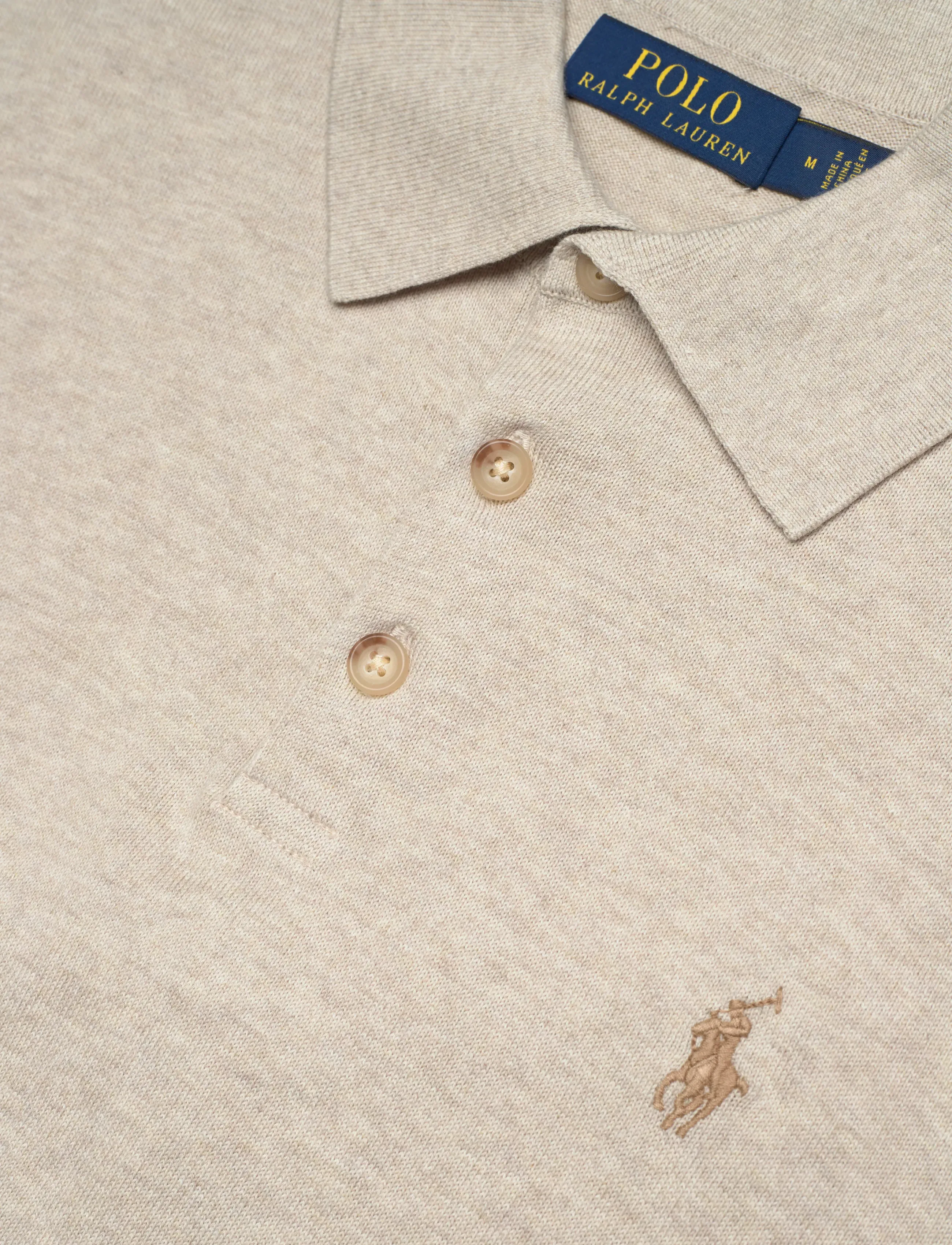 Polo Ralph Lauren - Cotton Polo Sweater - short-sleeved polos - light walnut brow - 2
