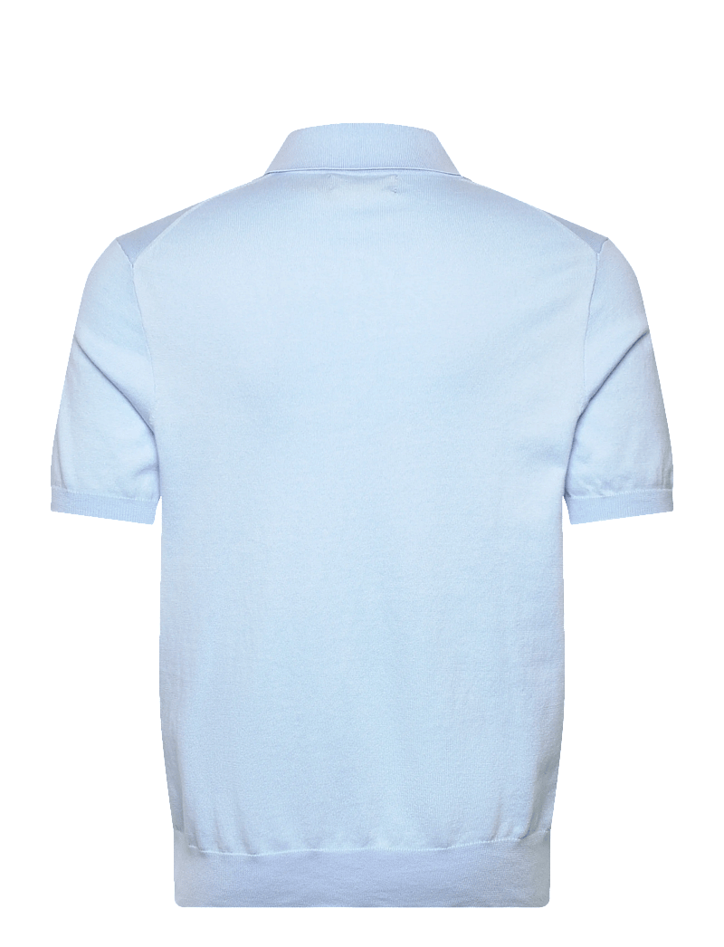 Polo Ralph Lauren - Cotton Polo-Collar Sweater - polostrik - office blue - 1
