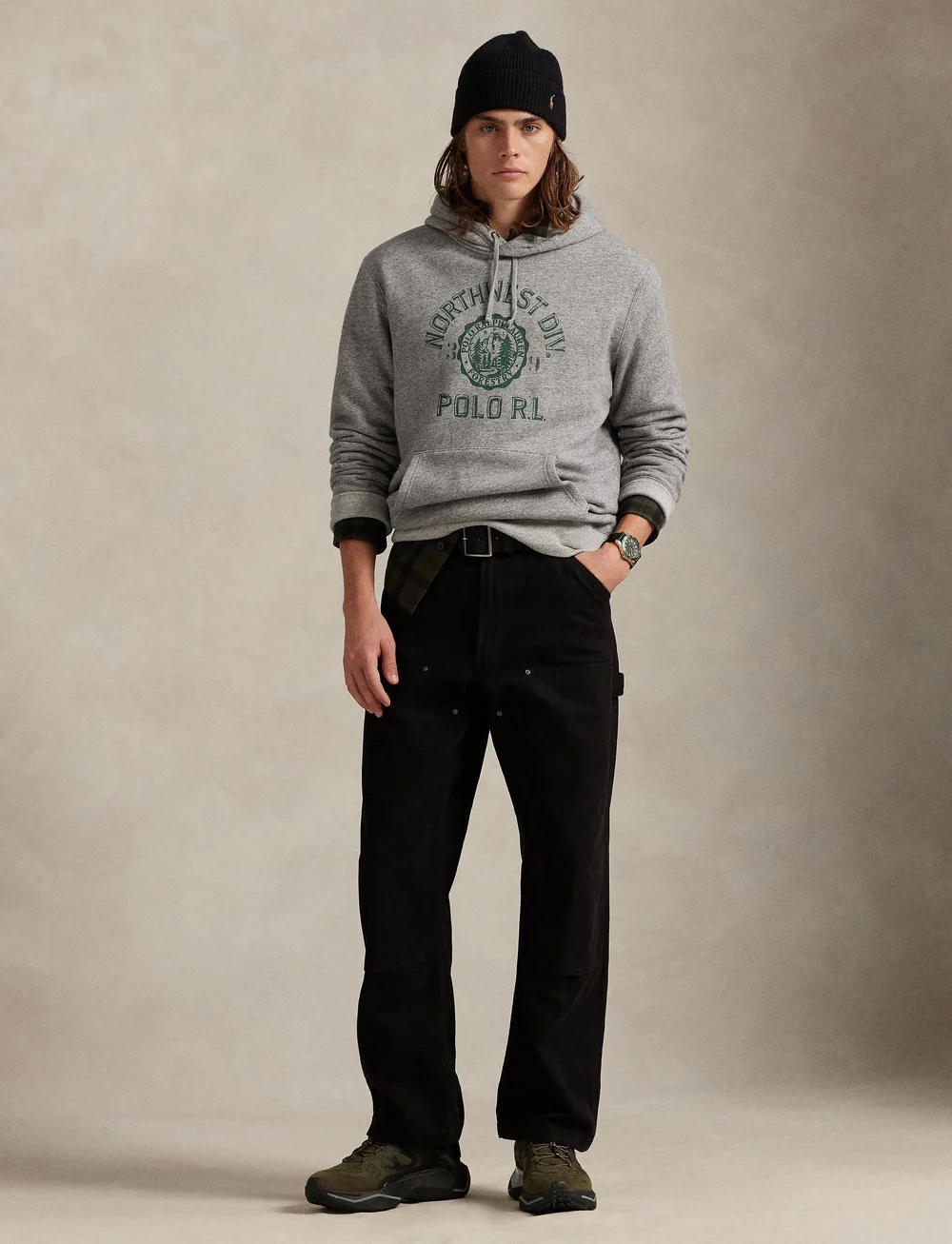 Polo Ralph Lauren - Fleece Graphic Hoodie - hoodies - dark vintage heat - 0