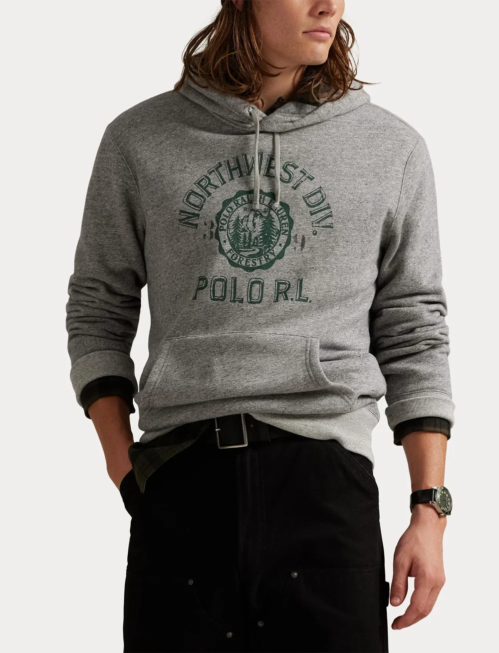 Polo Ralph Lauren - Fleece Graphic Hoodie - hoodies - dark vintage heat - 5