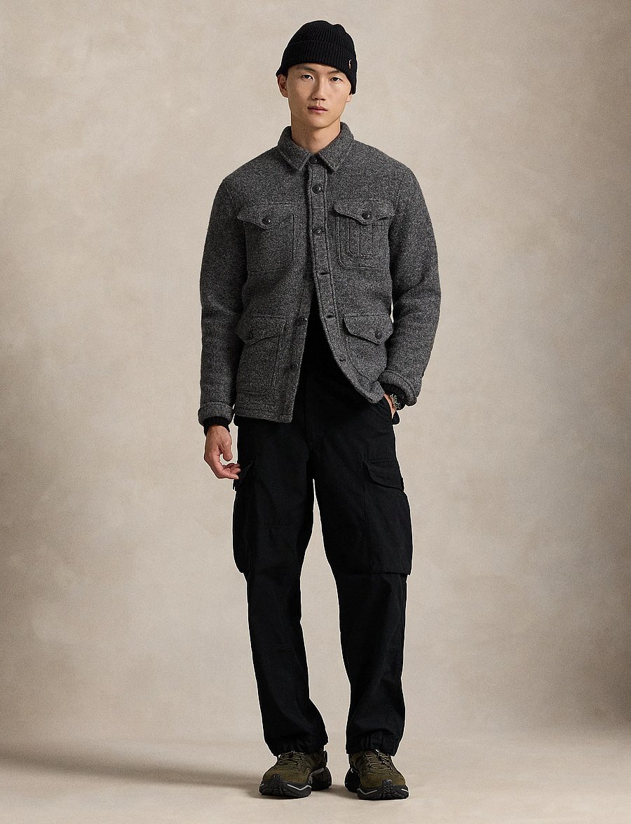 Polo Ralph Lauren - Felted Wool-Blend Jacket - barclay heather - 0