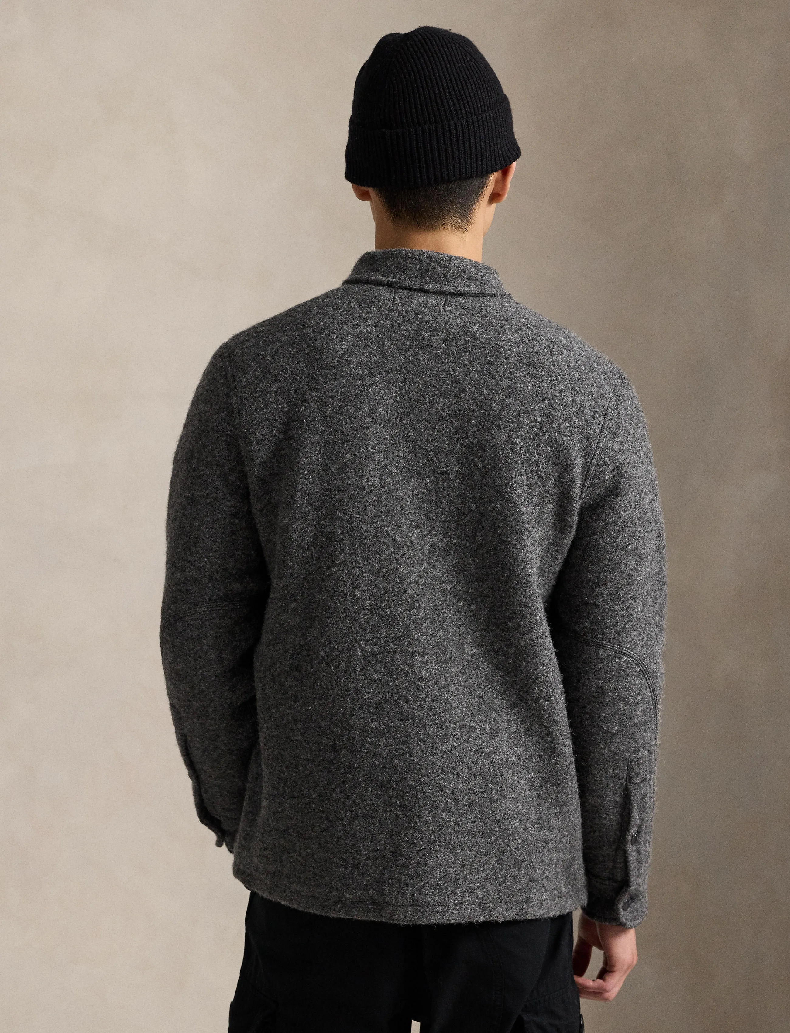 Polo Ralph Lauren - Felted Wool-Blend Jacket - barclay heather - 2