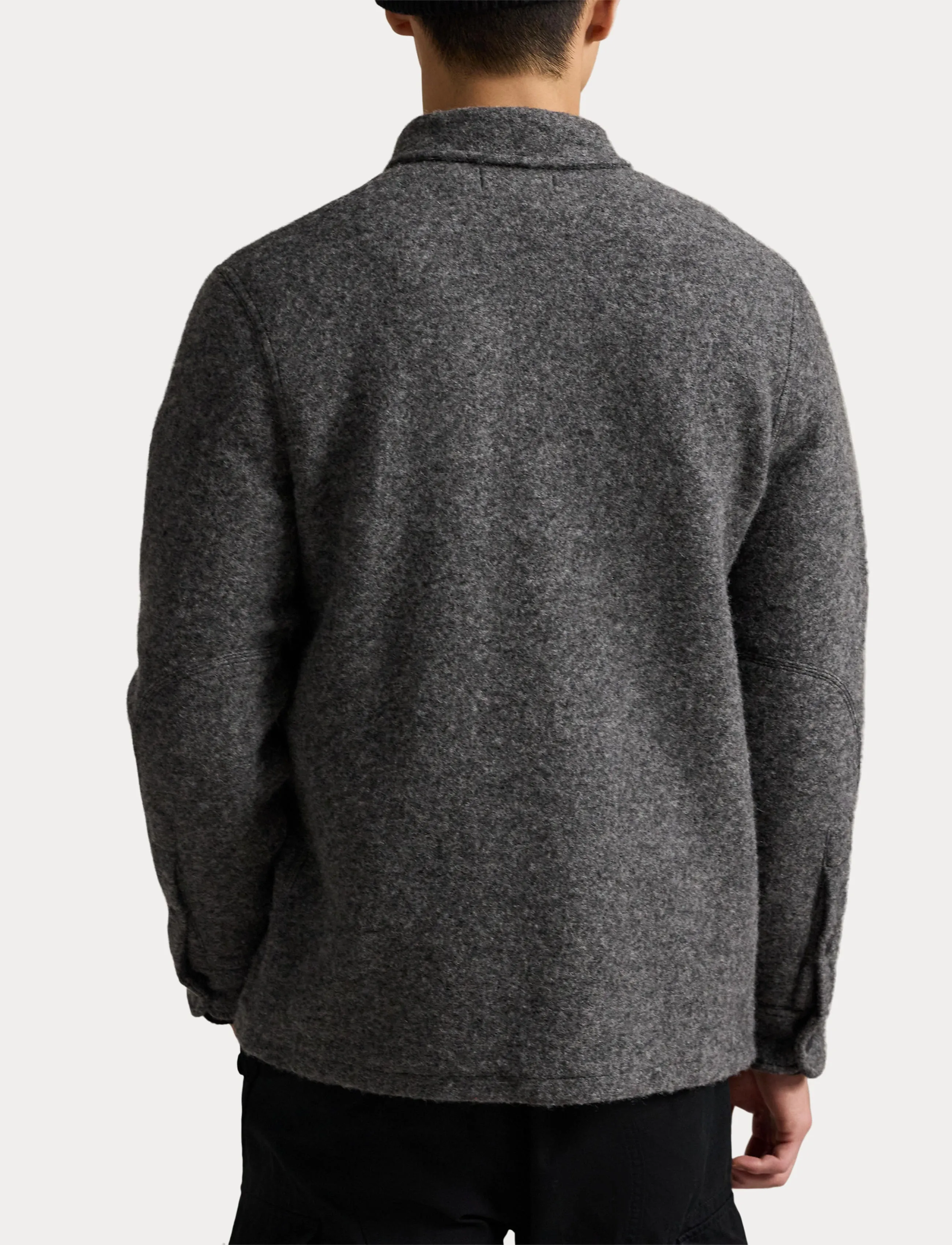 Polo Ralph Lauren Felted Wool-Blend Jacket - Streetstyle - BARCLAY HEATHER / grey